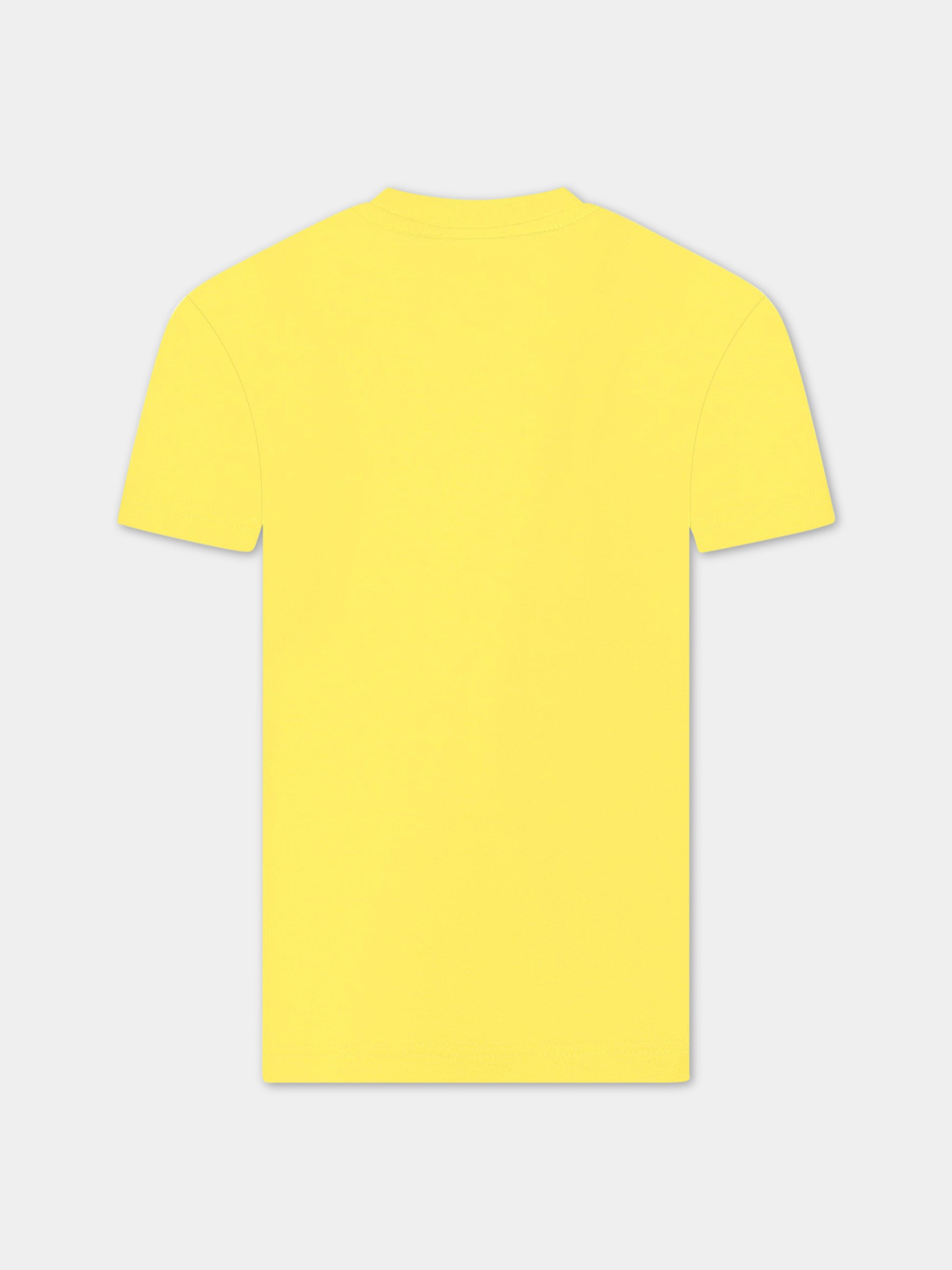 T-shirt gialla per bambino con logo e stampa,Dsquared2,DQ1625 D004G DQ205