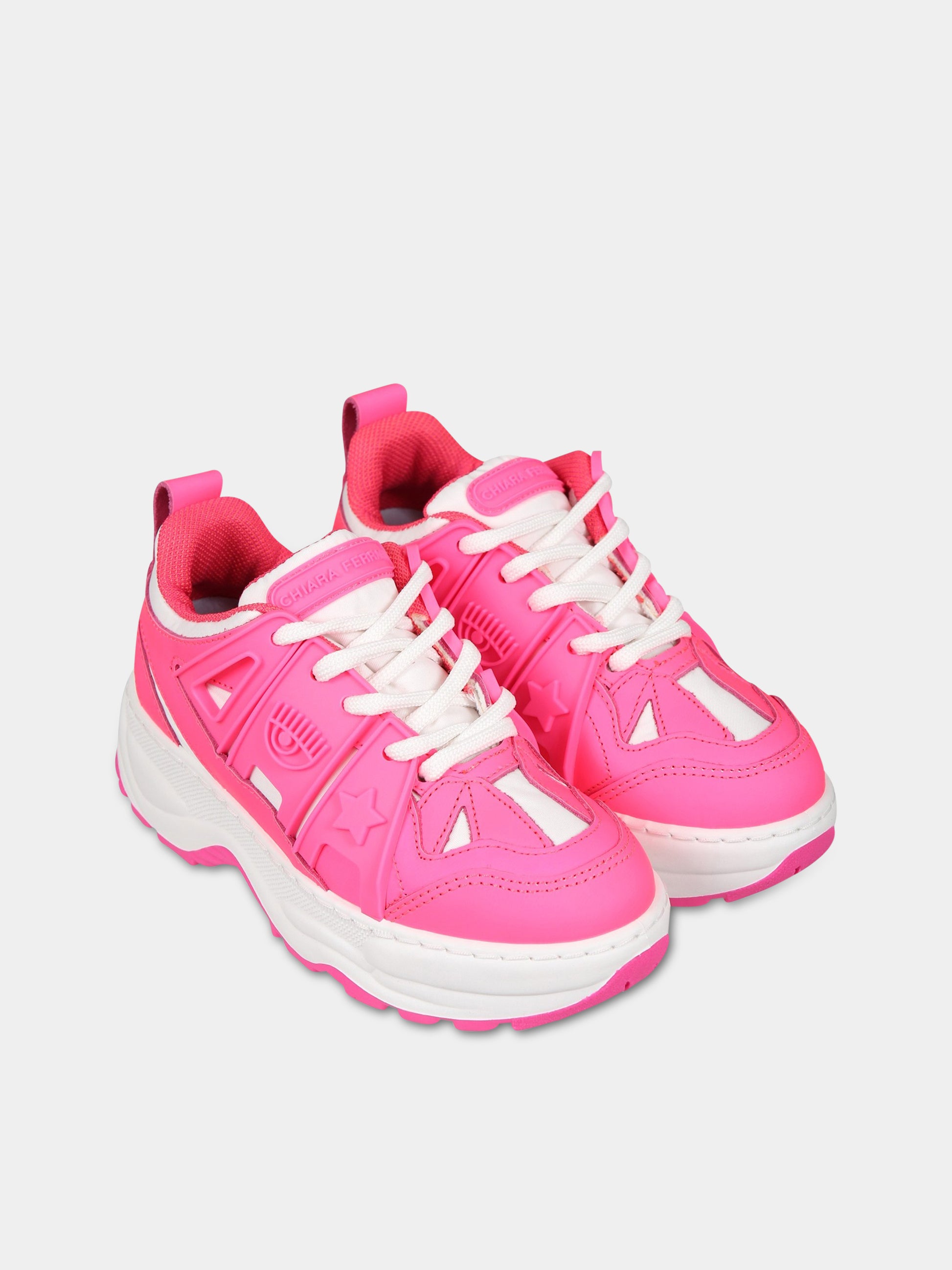 Sneakers multicolor per bambina con iconici eyes flirting,Chiara Ferragni Collection,CFB201 065 K