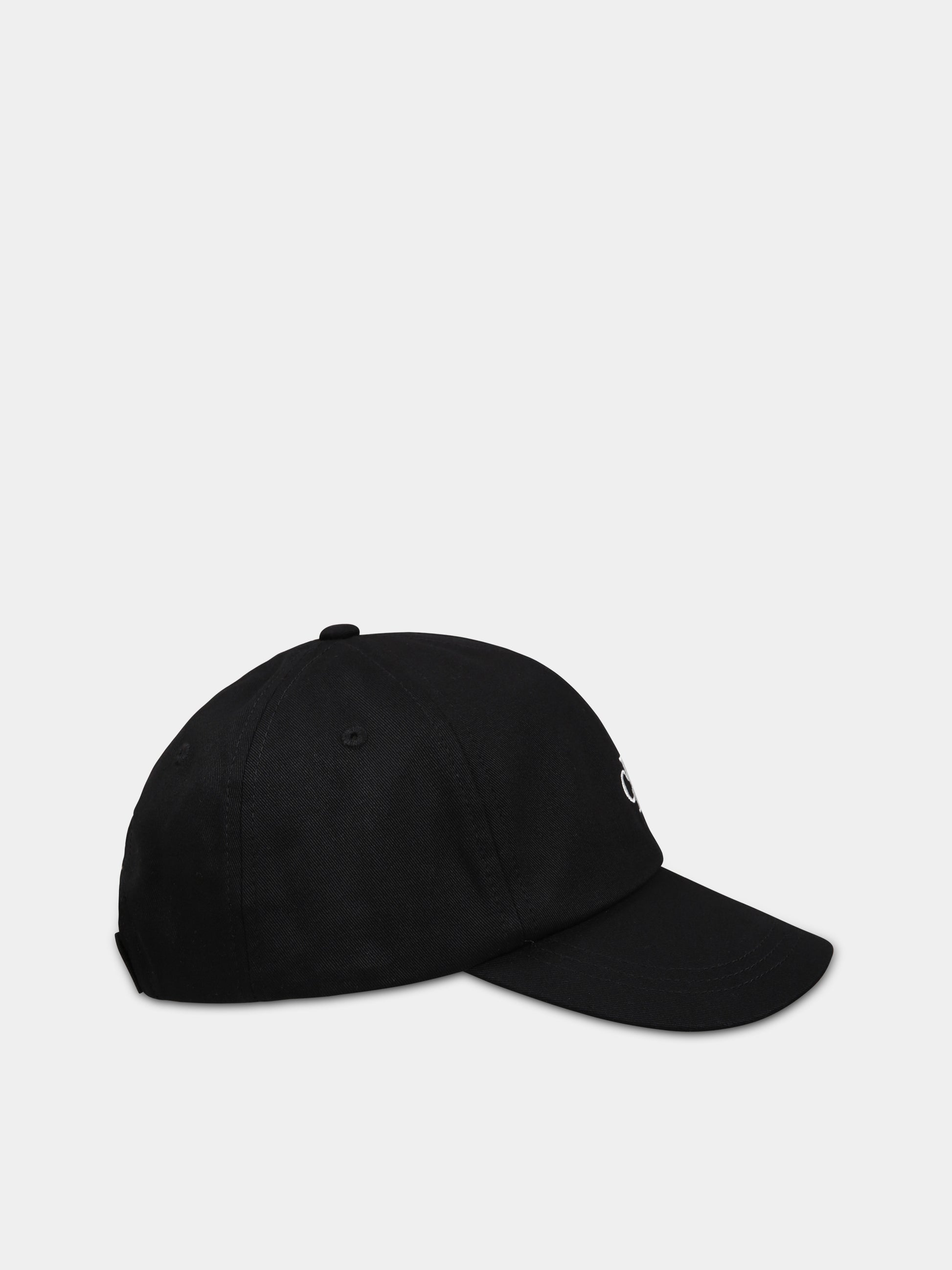 Cappello nero per bambini con logo,Calvin Klein Kids,CKIU0IU00150 IU0IU00150 BEH
