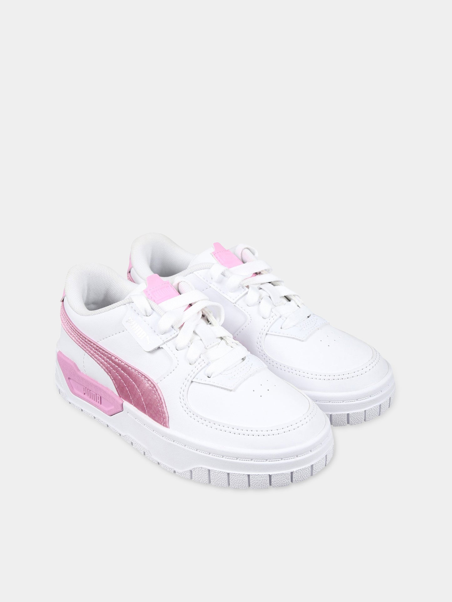 Sneakers bianche per bambina con logo,Puma,PU386074 386074 03