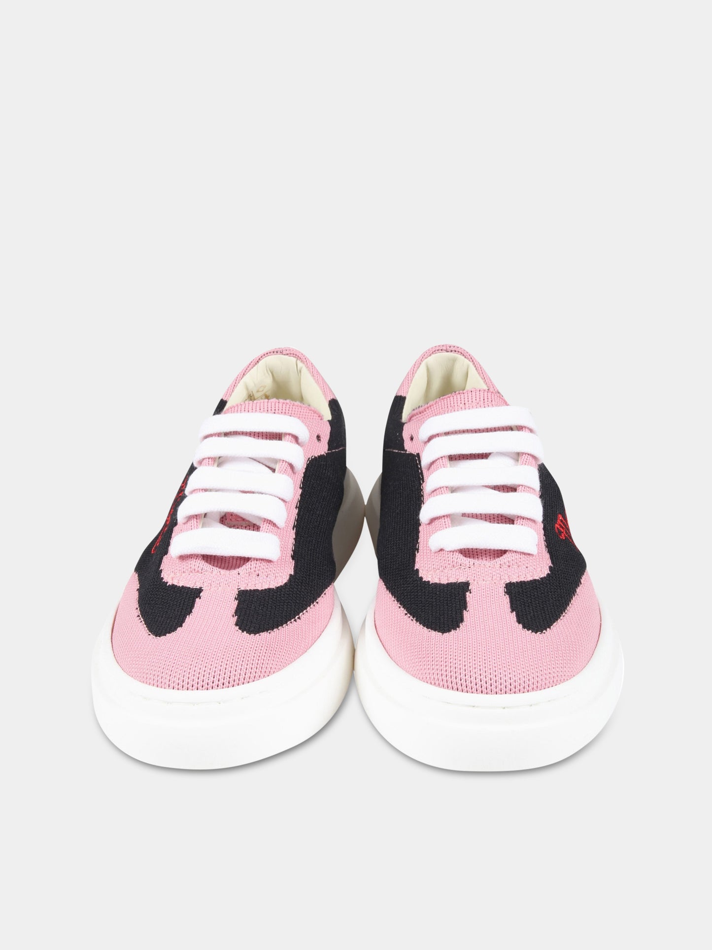 Sneakers multicolor per bambina con logo rosso,Marni Kids,73492 2