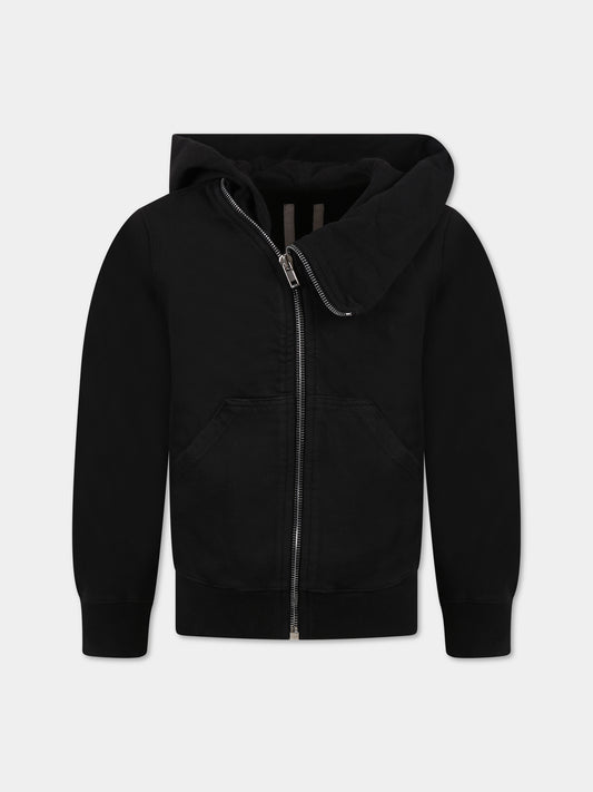Felpa nera per bambino,Rick Owens,BG01C7286 RIG 09
