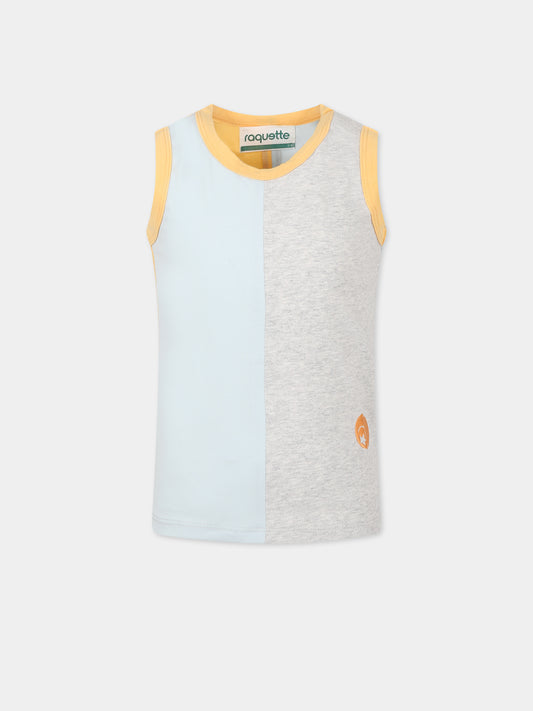 T-shirt multicolor per bambini con ricamo,Raquette,BAD 003 66