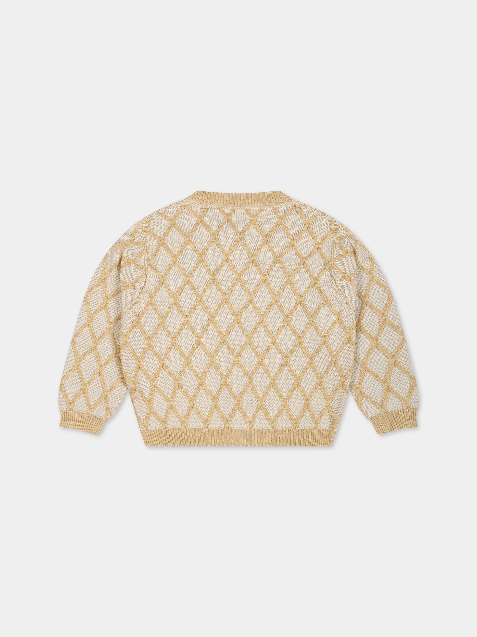 Cardigan giallo per bambina,Coco Au Lait,14COCO1137