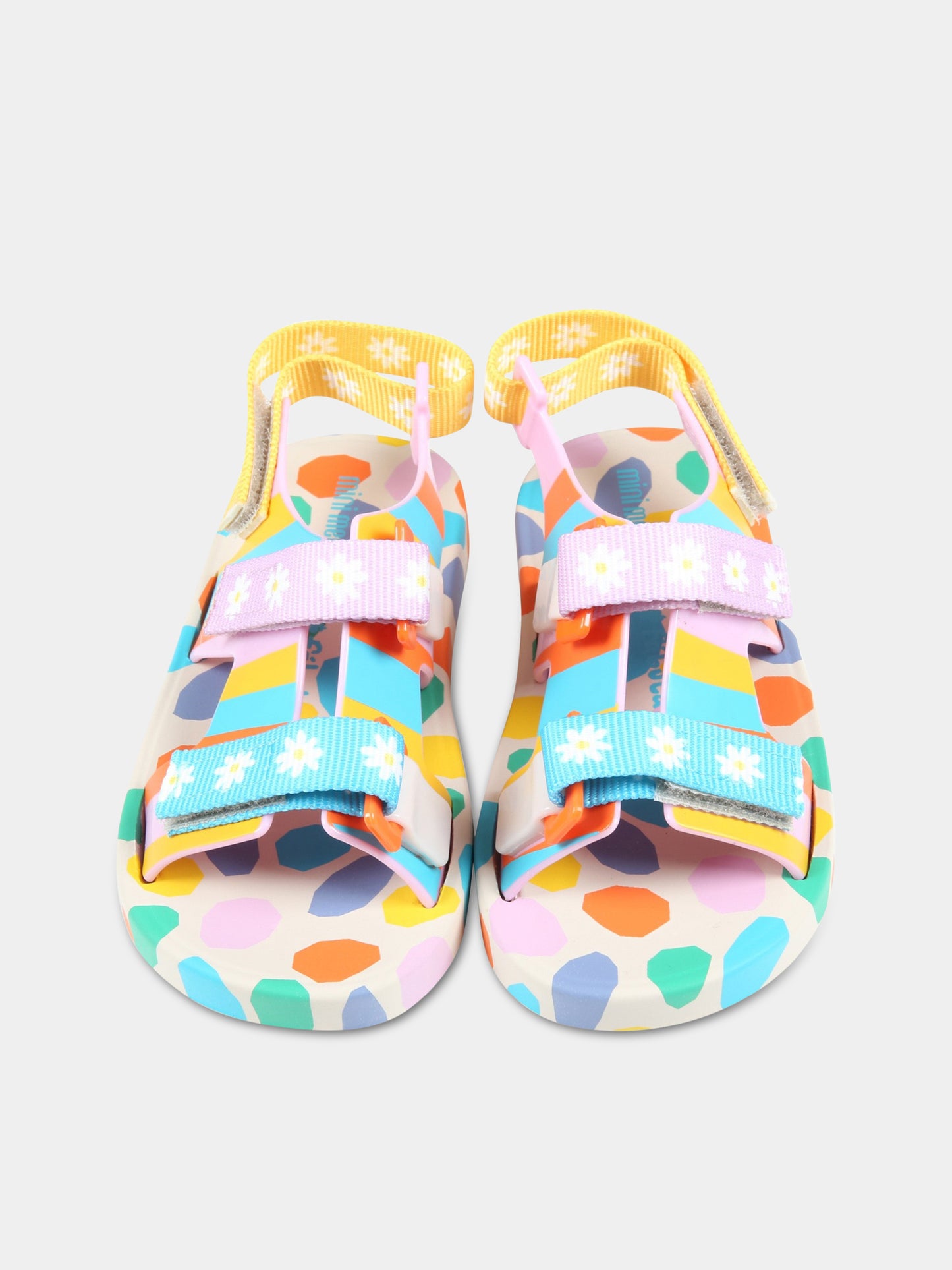 Sandali multicolor per bambina con fiori,Mini Melissa,33450 54170