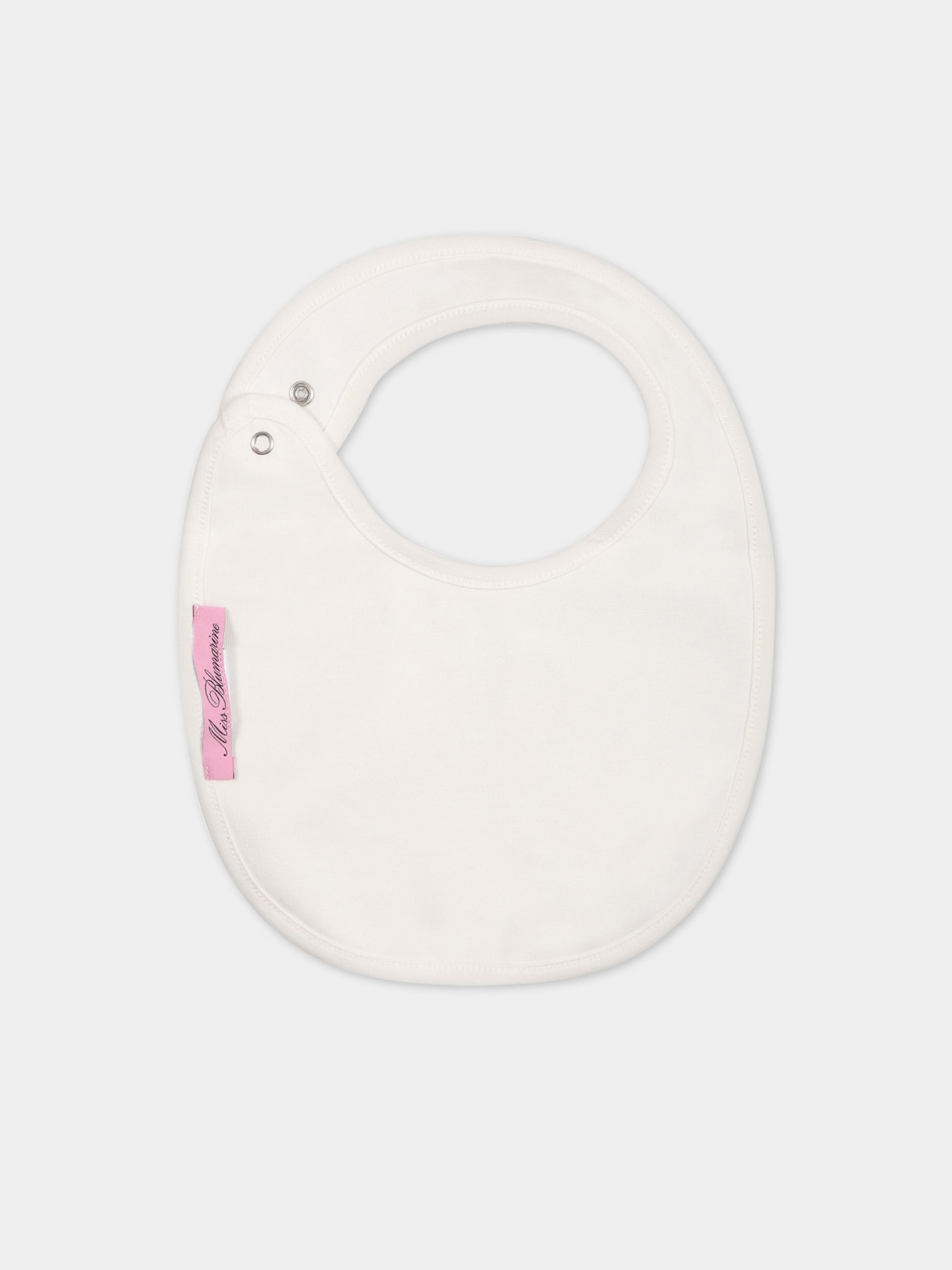 Set bianco per neonata con logo,Blumarine Baby,IA3126J6050 10602