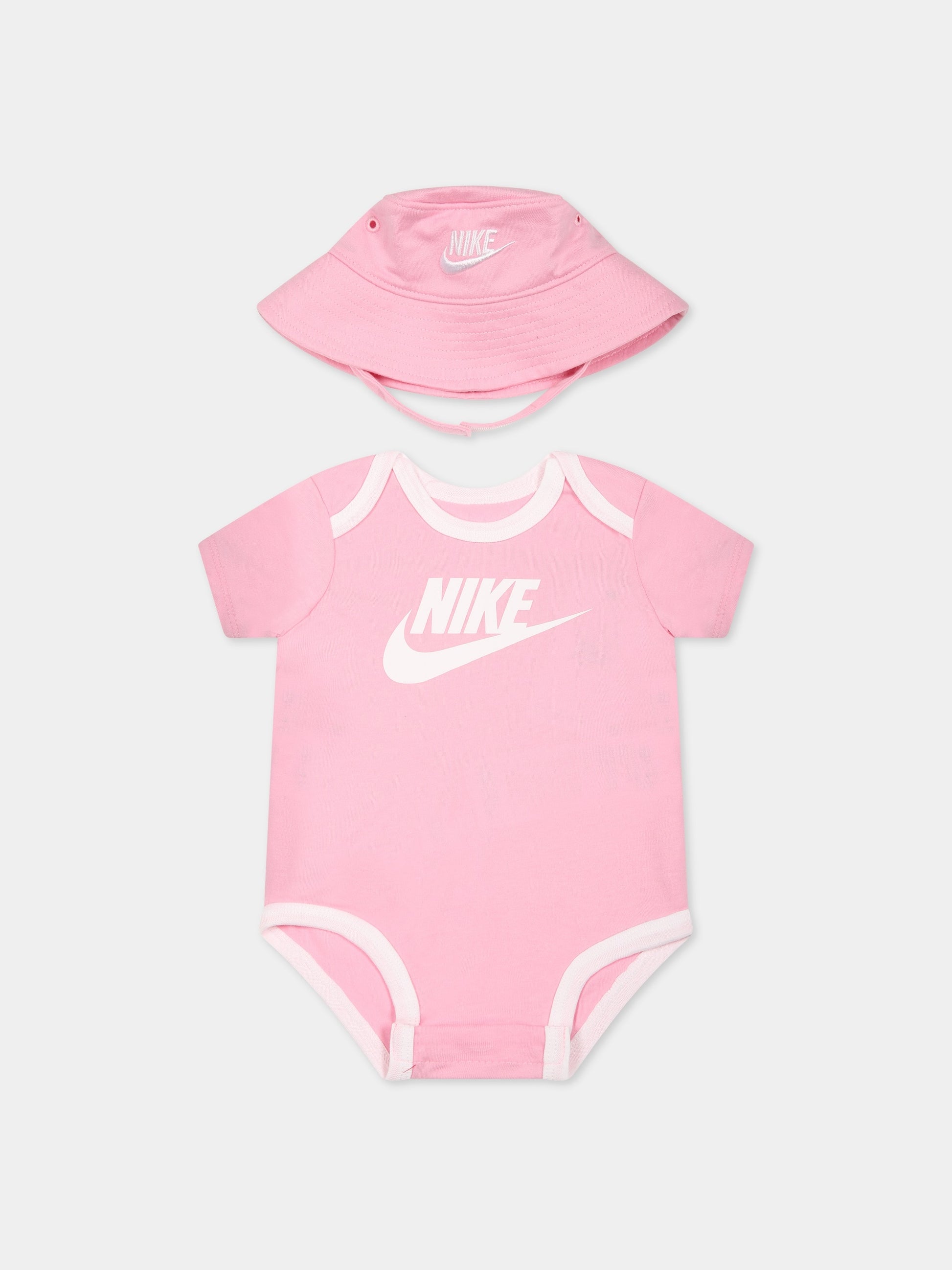 Set rosa per neonata con iconico swoosh,Nike,NN0815 A8F