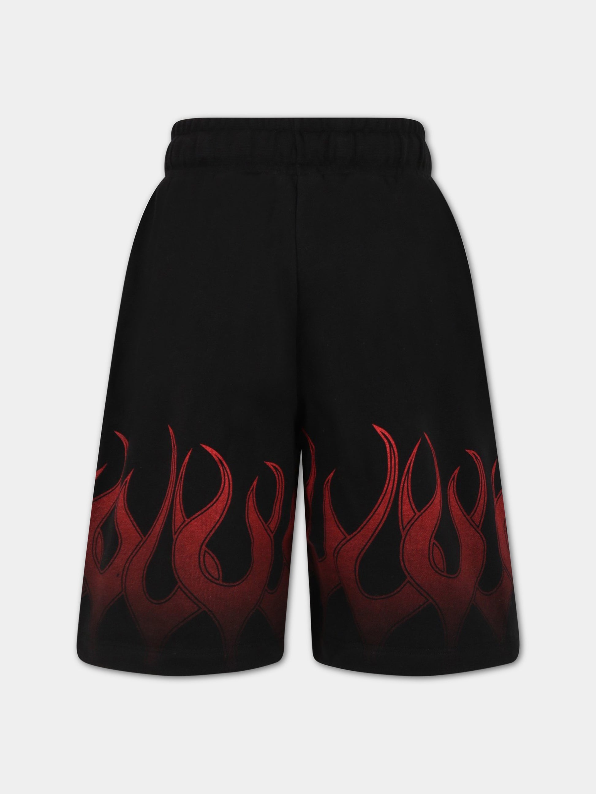 Short casual nero per bambino con logo,Vision Of Super,BFV3101J ROSSO