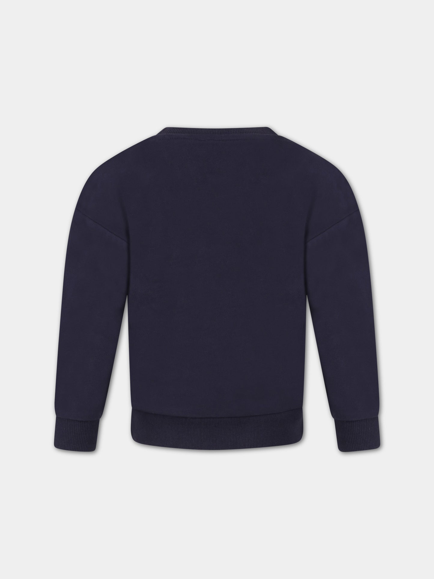 Felpa blu per bambina con logo,Little Marc Jacobs,W15573 84E