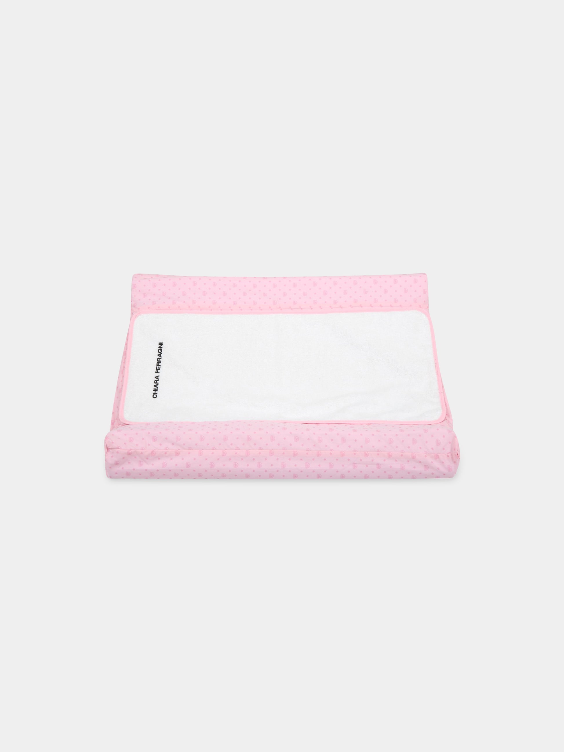 Fasciatoio rosa per neonata con occhiolino,Chiara Ferragni Homewear,CF050R