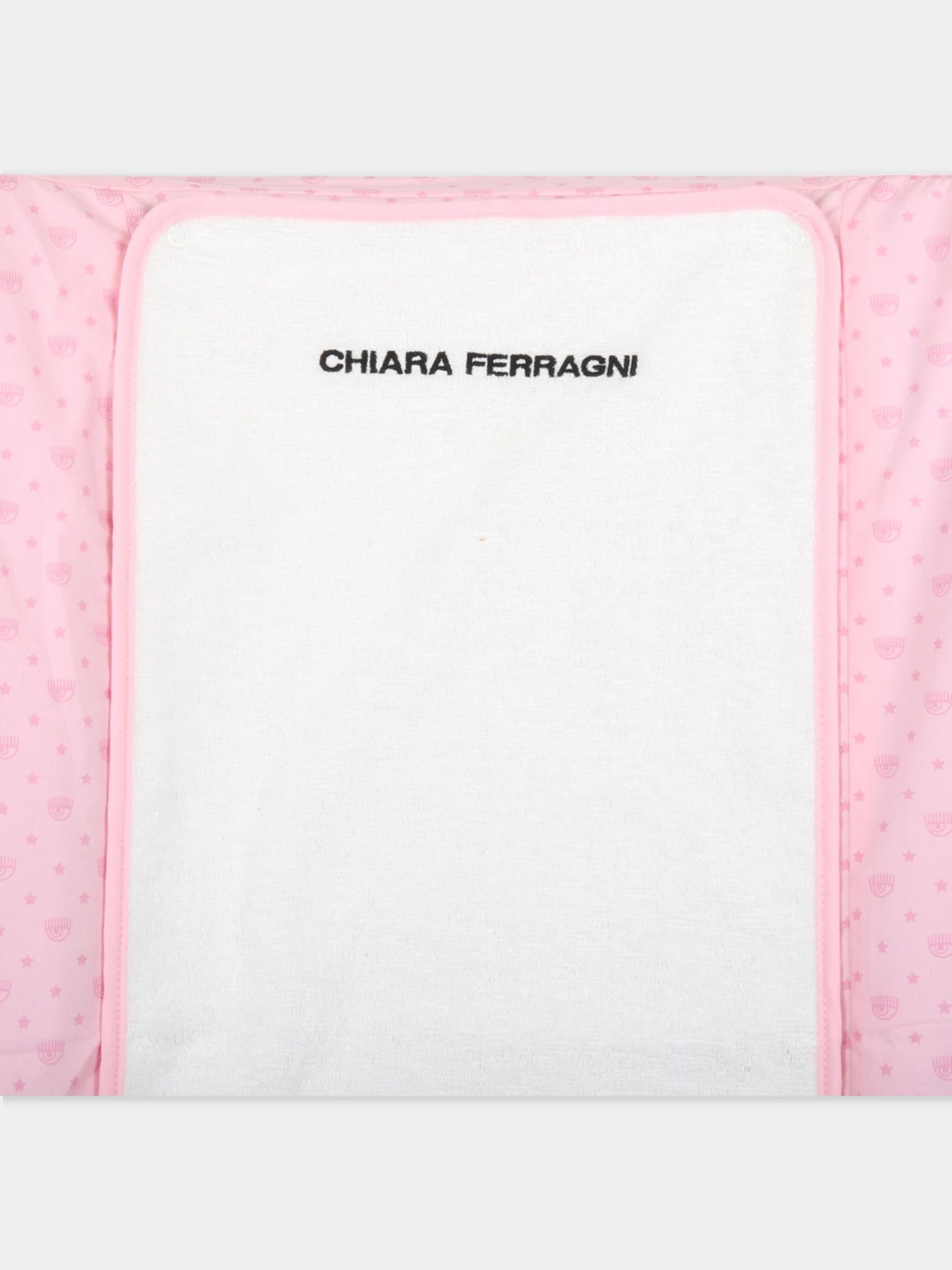 Fasciatoio rosa per neonata con occhiolino,Chiara Ferragni Homewear,CF050R