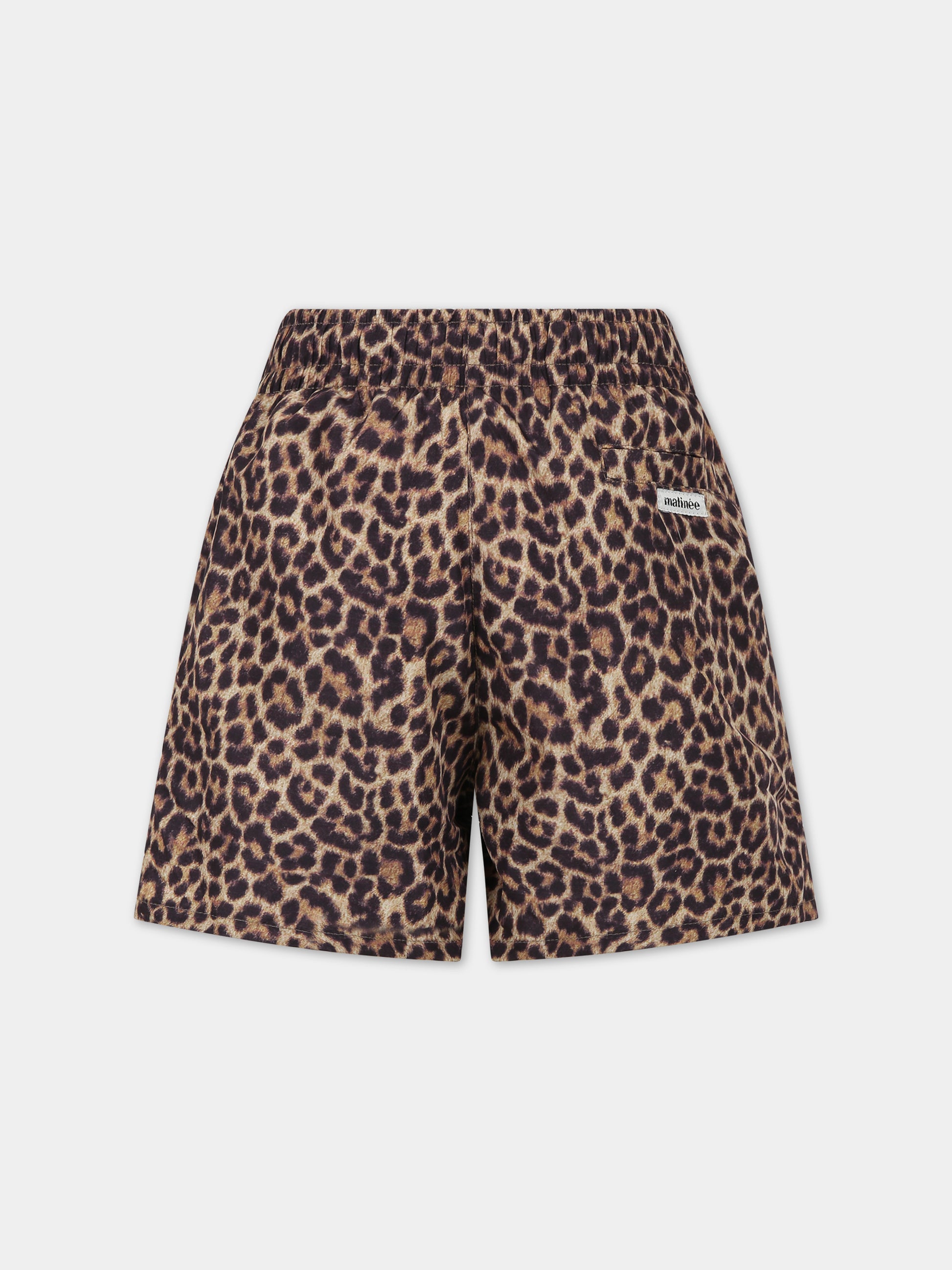Boxer mare marrone per bambino con logo,Matineè,BBM4028 PETIT ALEXANDRE MACULATO