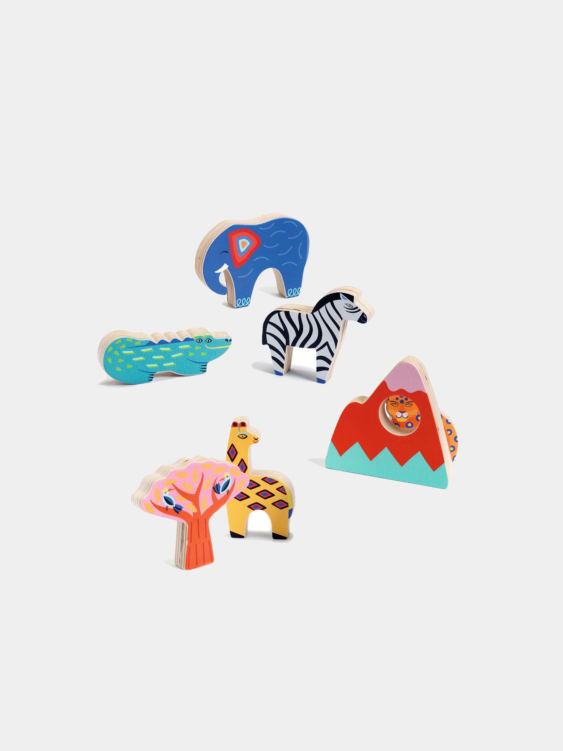 Puzzle multicolor per bambini,Djeco,DJ01068