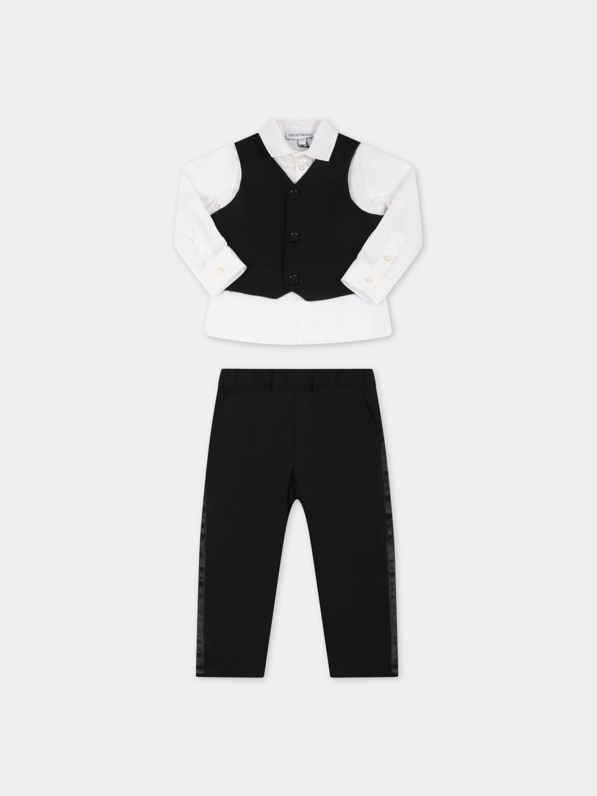 Completo multicolor per neonato,Armani Junior,6HH810 4N3FZ 0999