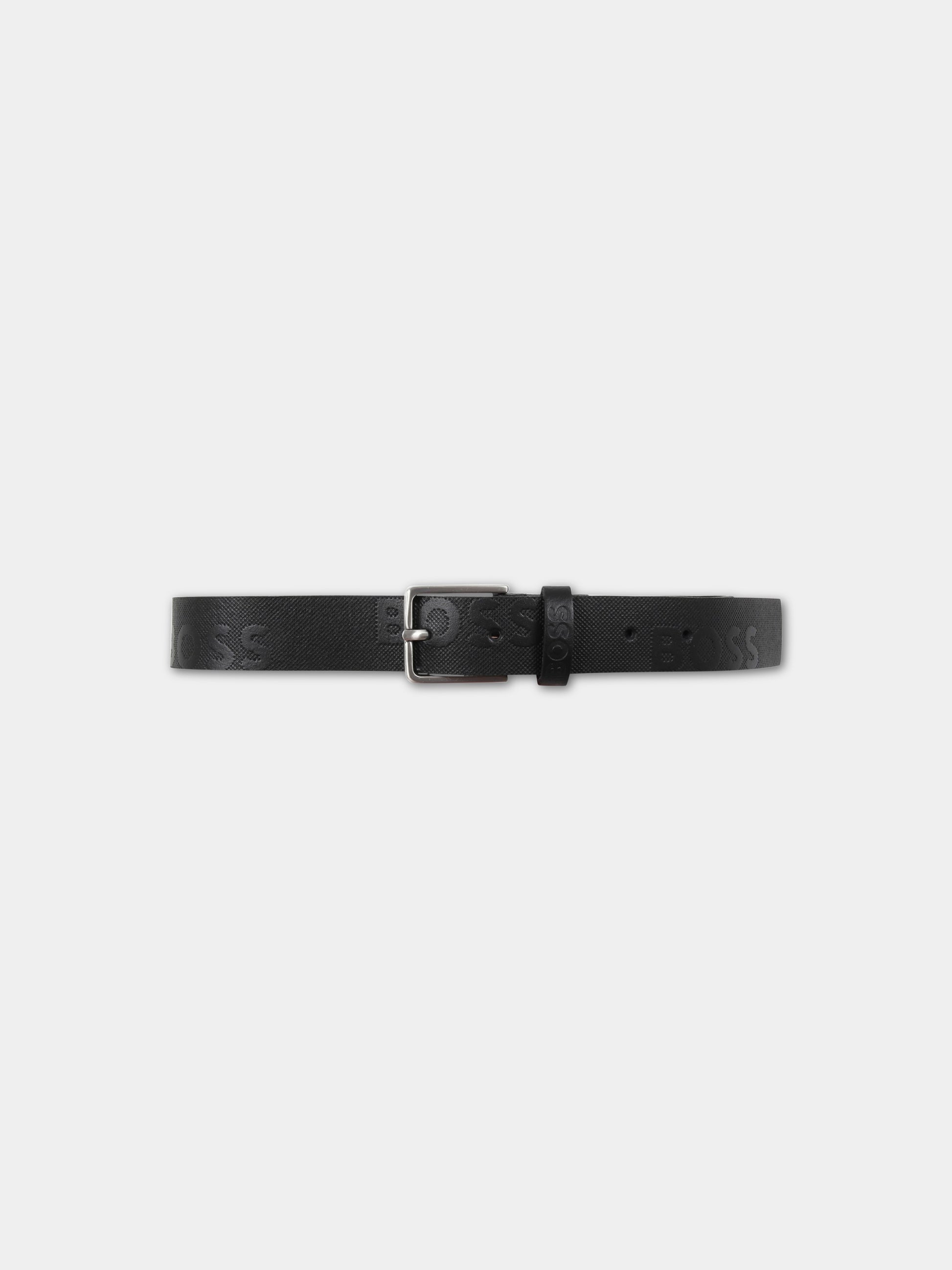 Cintura nera per bambino,Hugo Boss,J20358 09B