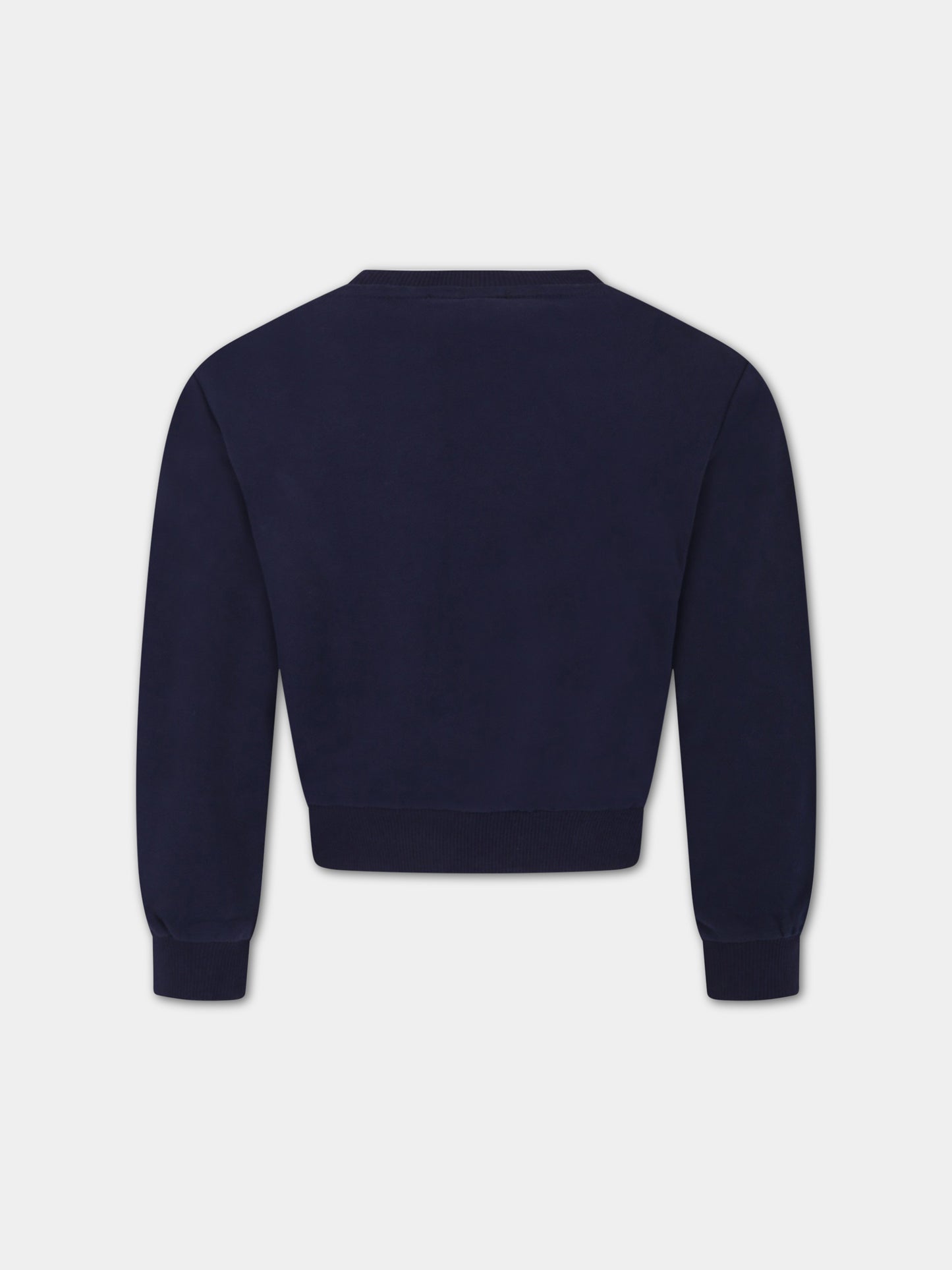 Felpa blu per bambina con logo,Little Marc Jacobs,W15630 84E