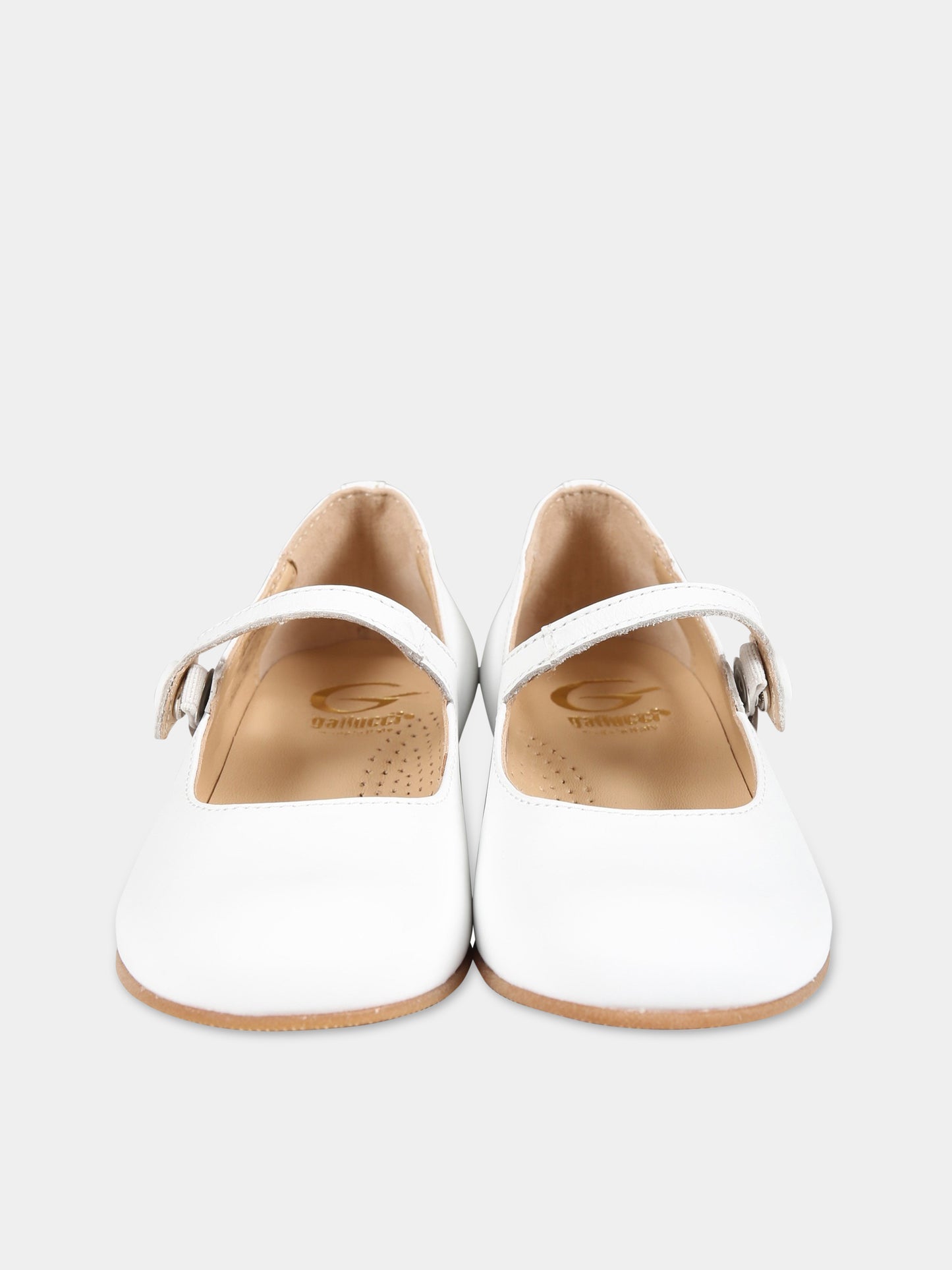 Ballerine bianche per bambina,Gallucci Kids,T00101AM111100