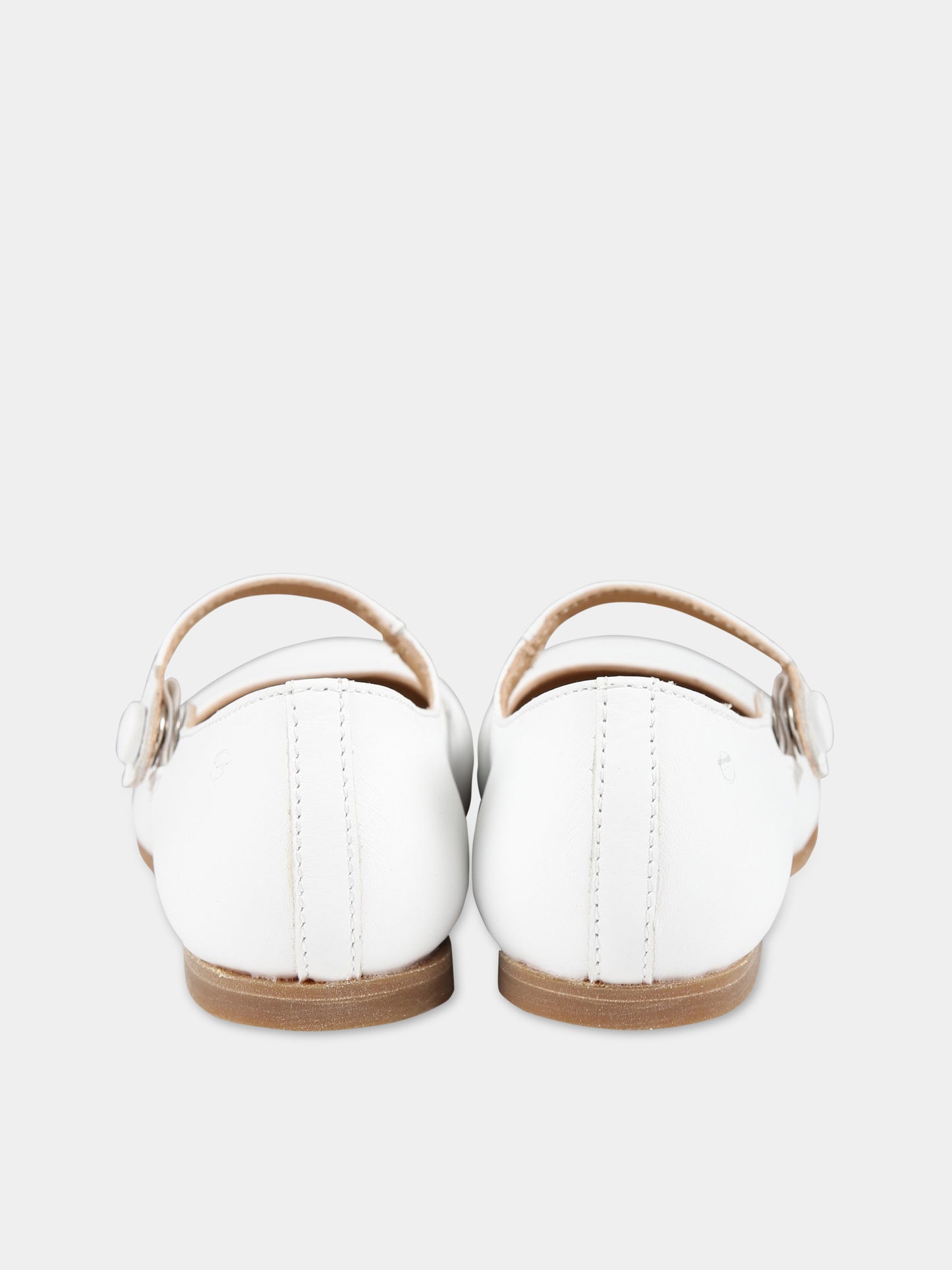 Ballerine bianche per bambina,Gallucci Kids,T00101AM111100