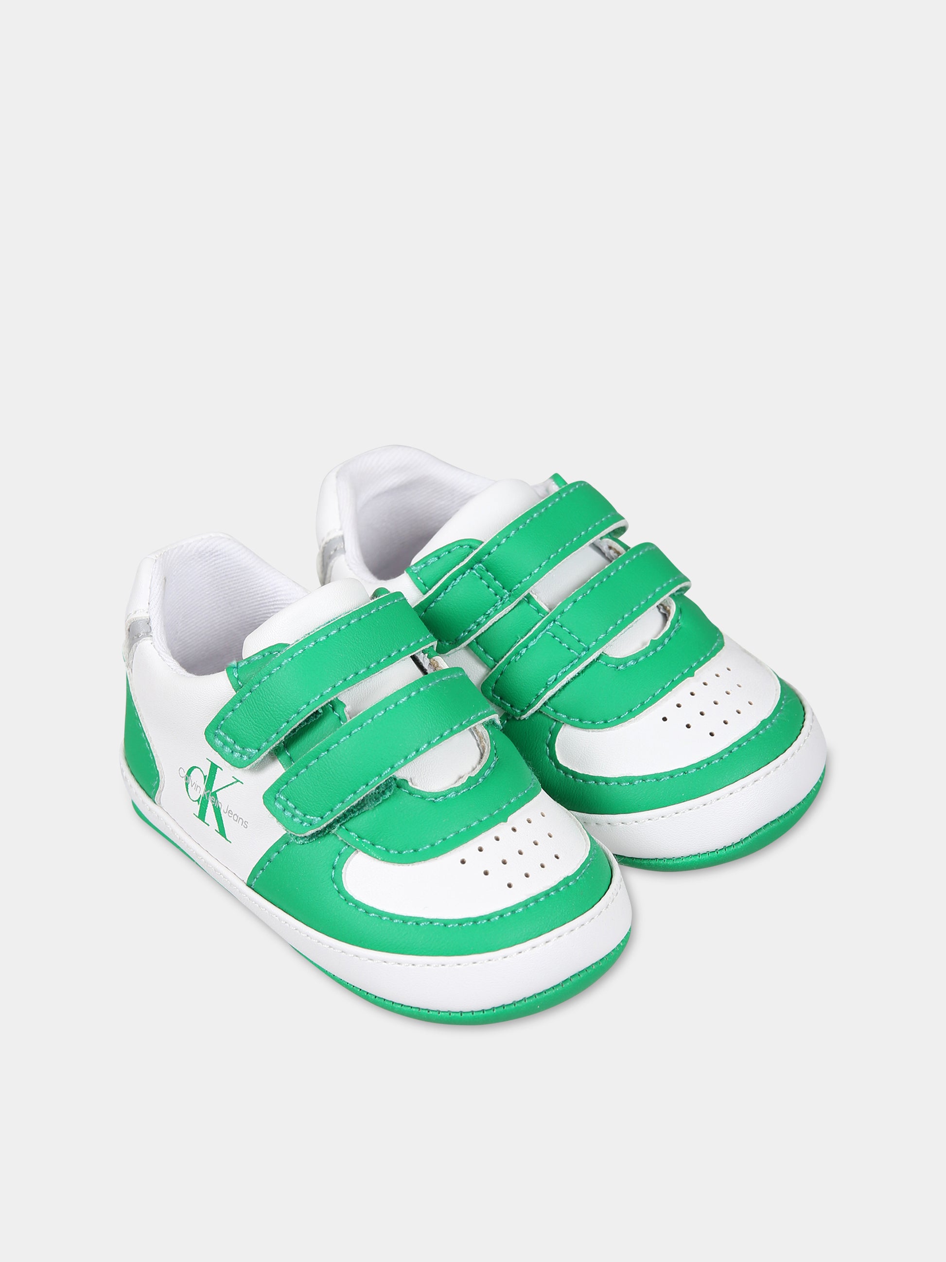Sneakers multicolor per neonati con logo,Calvin Klein Kids,V0B4 80541 1582X042