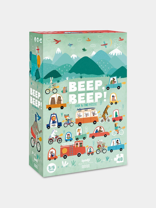 Puzzle multicolor per bambini con veicoli,Londji,PZ329U