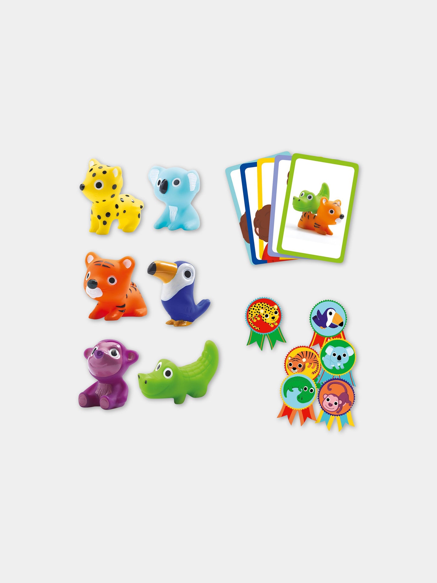 Gioco multicolor per bambini con animali,Djeco,DJ08557