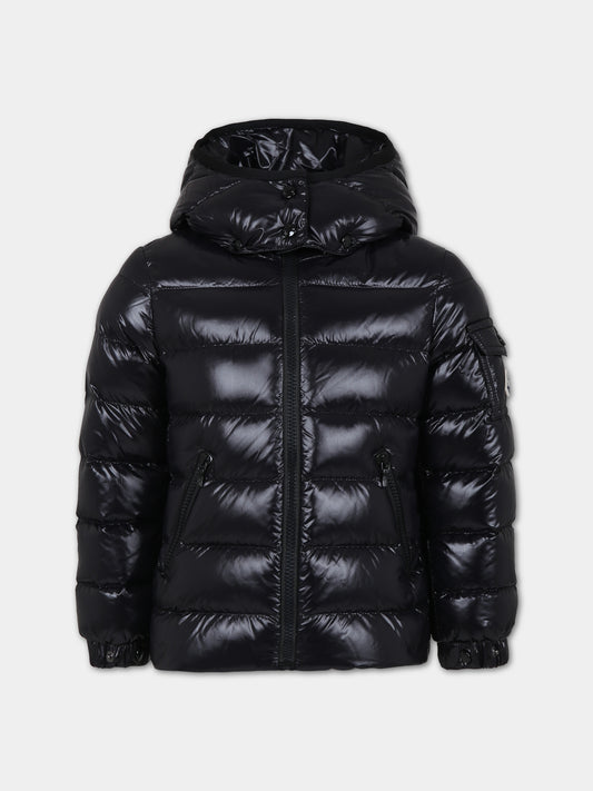 Piumino Bady nero per bambina con logo,Moncler Kids,954 1A52710 68950 999