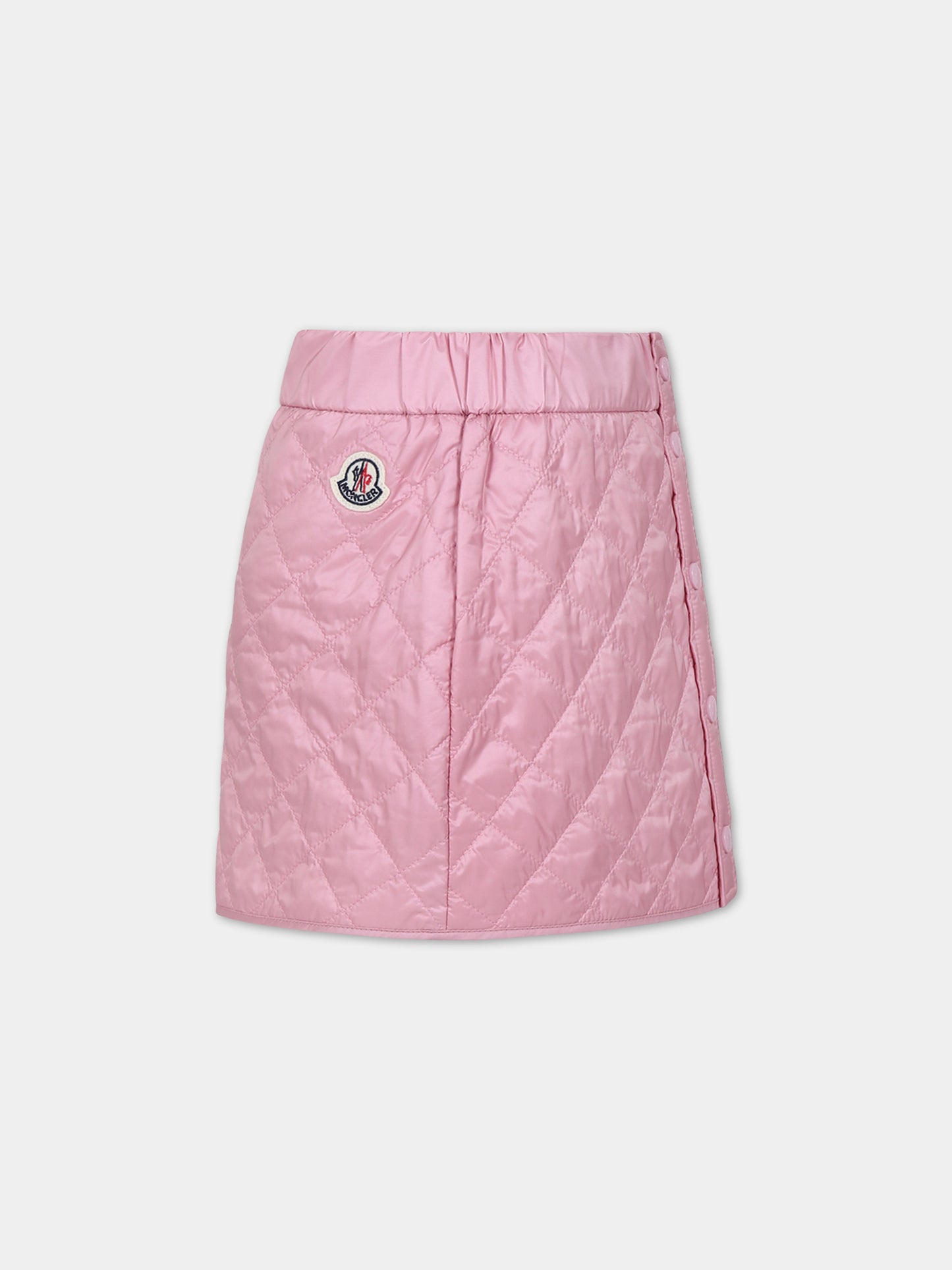 Gonna rosa per bambina con logo,Moncler Kids,954 2D00002 788K1 527