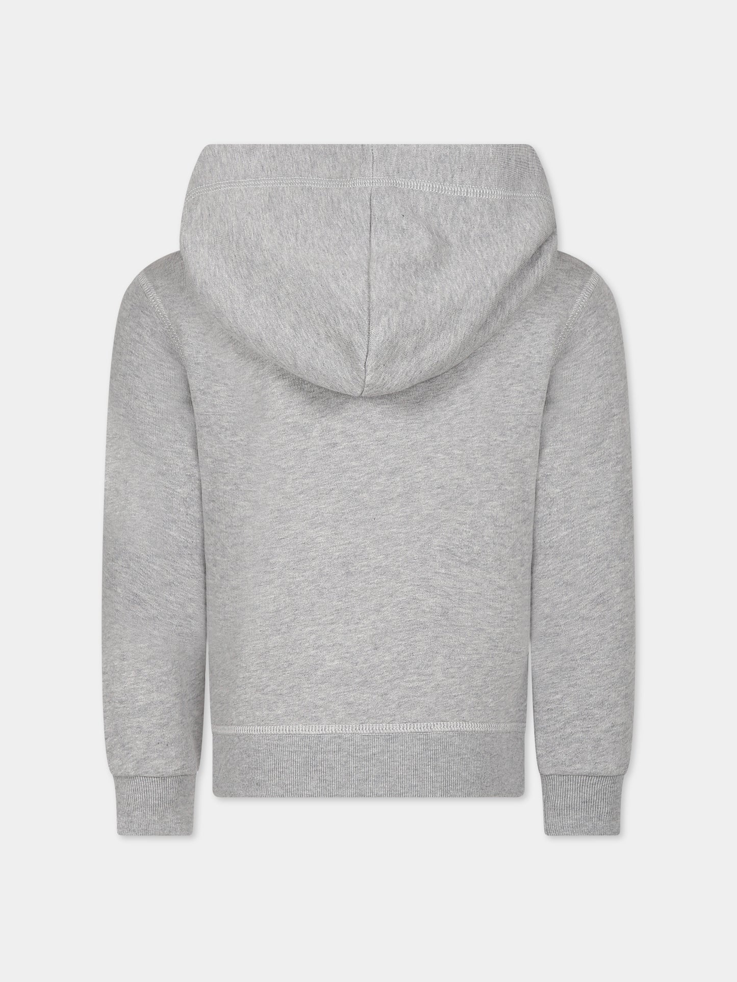 Felpa grigia per bambino con logo,Dsquared2,DQ1736 D0A4W D2S719U DQ979