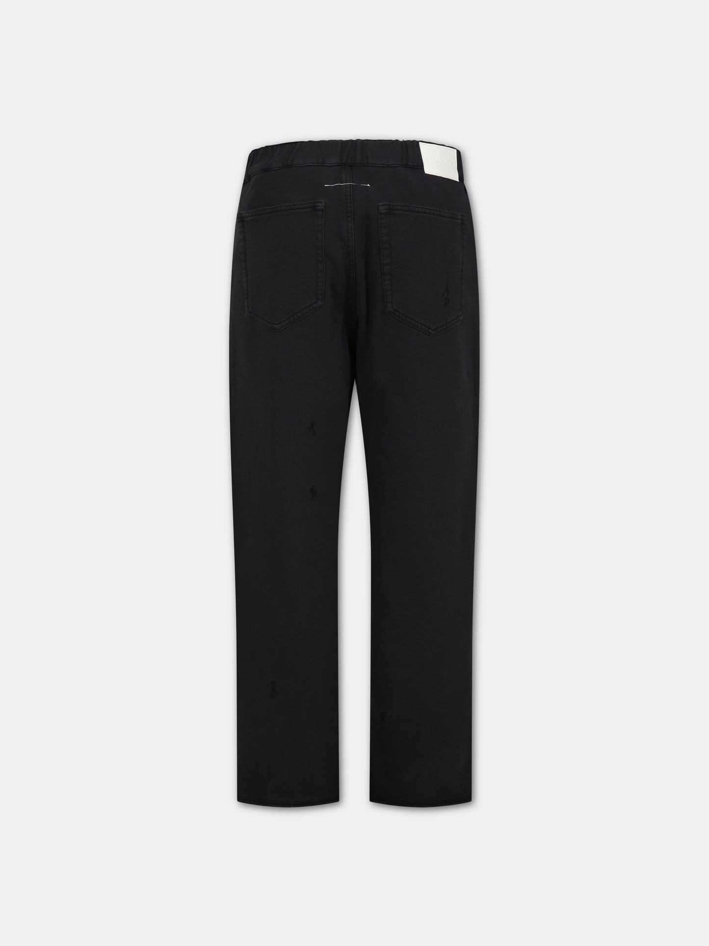 Pantaloni neri per bambina con logo,Mm6 Maison Margiela,M60447 MM01A MM6P86U M6900