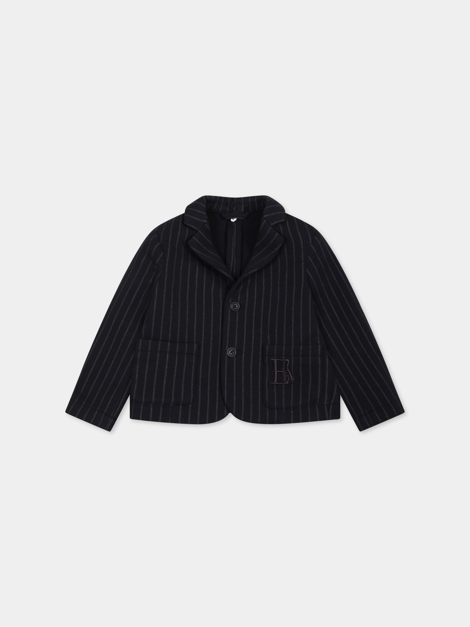 Giacca blu per neoanto con logo,Armani Junior,6RHGJ8 4JKRZ F921