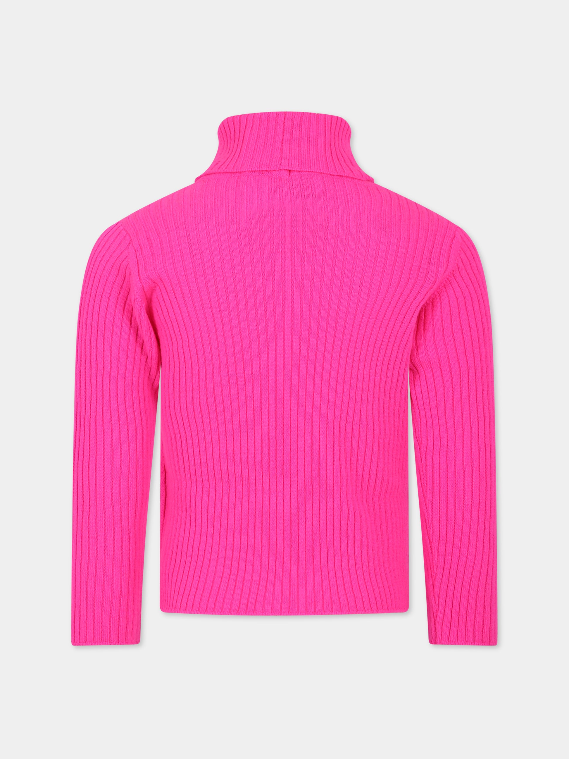 Dolcevita fucsia per bambina con logo,Emilio Pucci Junior,PT9A60 W0023 590