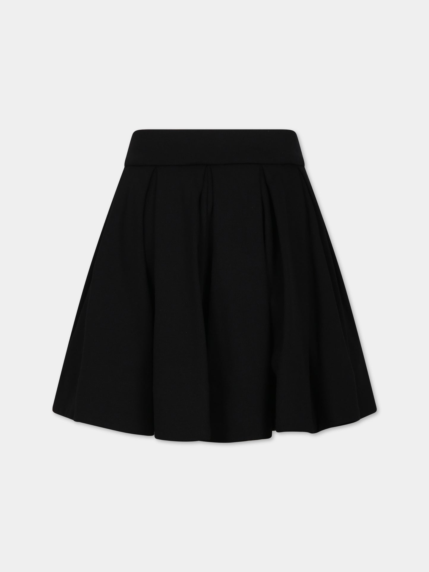 Gonna nera per bambina con iconici bottoni,Balmain Kids,BT7A01 J0035 930