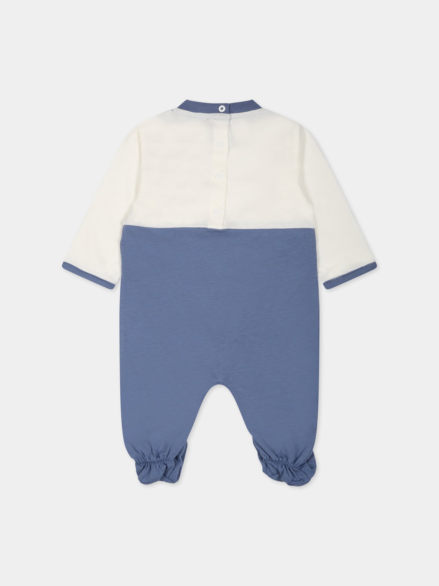 Set blu per neonato con logo,Balmain Kids,BTB540 Z0116 102BL