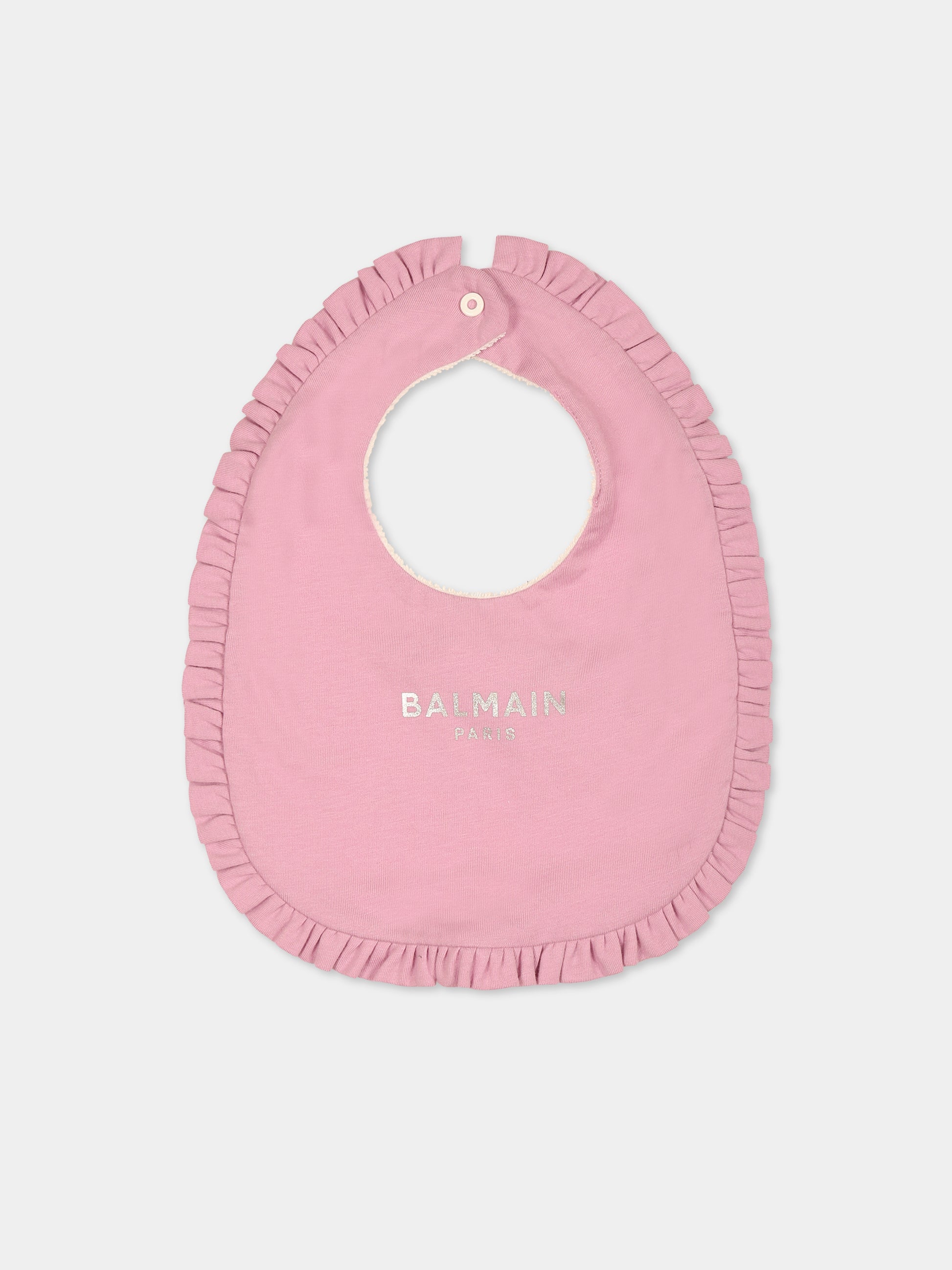 Set viola per neonata con logo,Balmain Kids,BTB000 Z0057 519