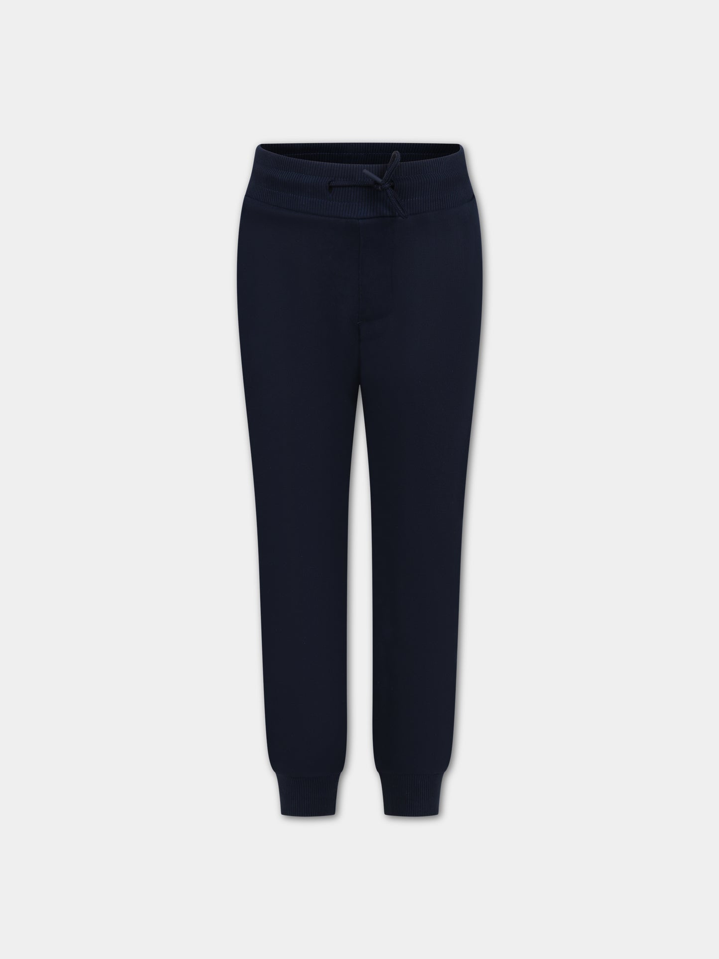 Pantaloni blu per bambino con logo,Kenzo Kids,K24343 84A