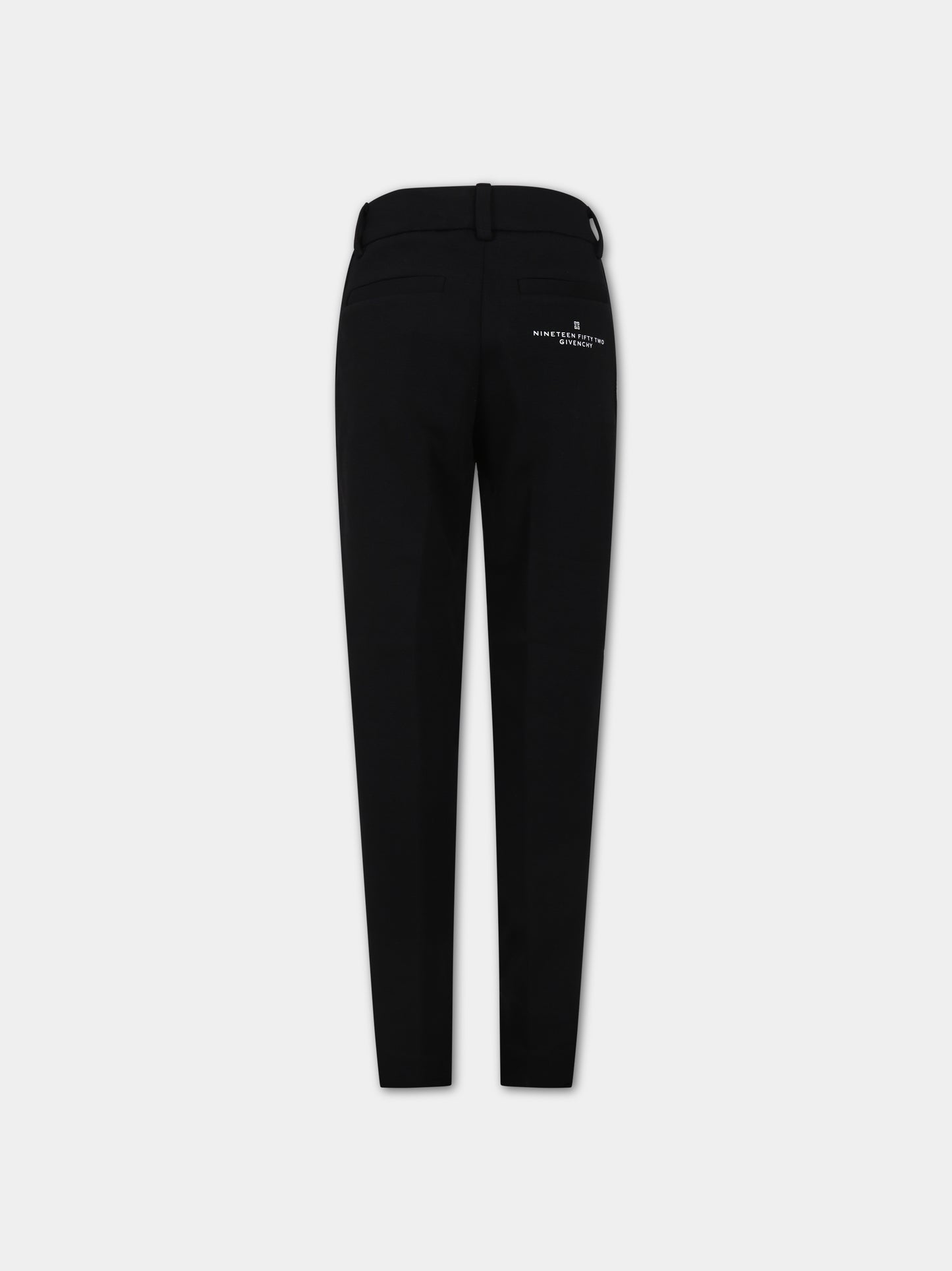 Pantaloni neri per bambino con logo,Givenchy Kids,H24236 09B