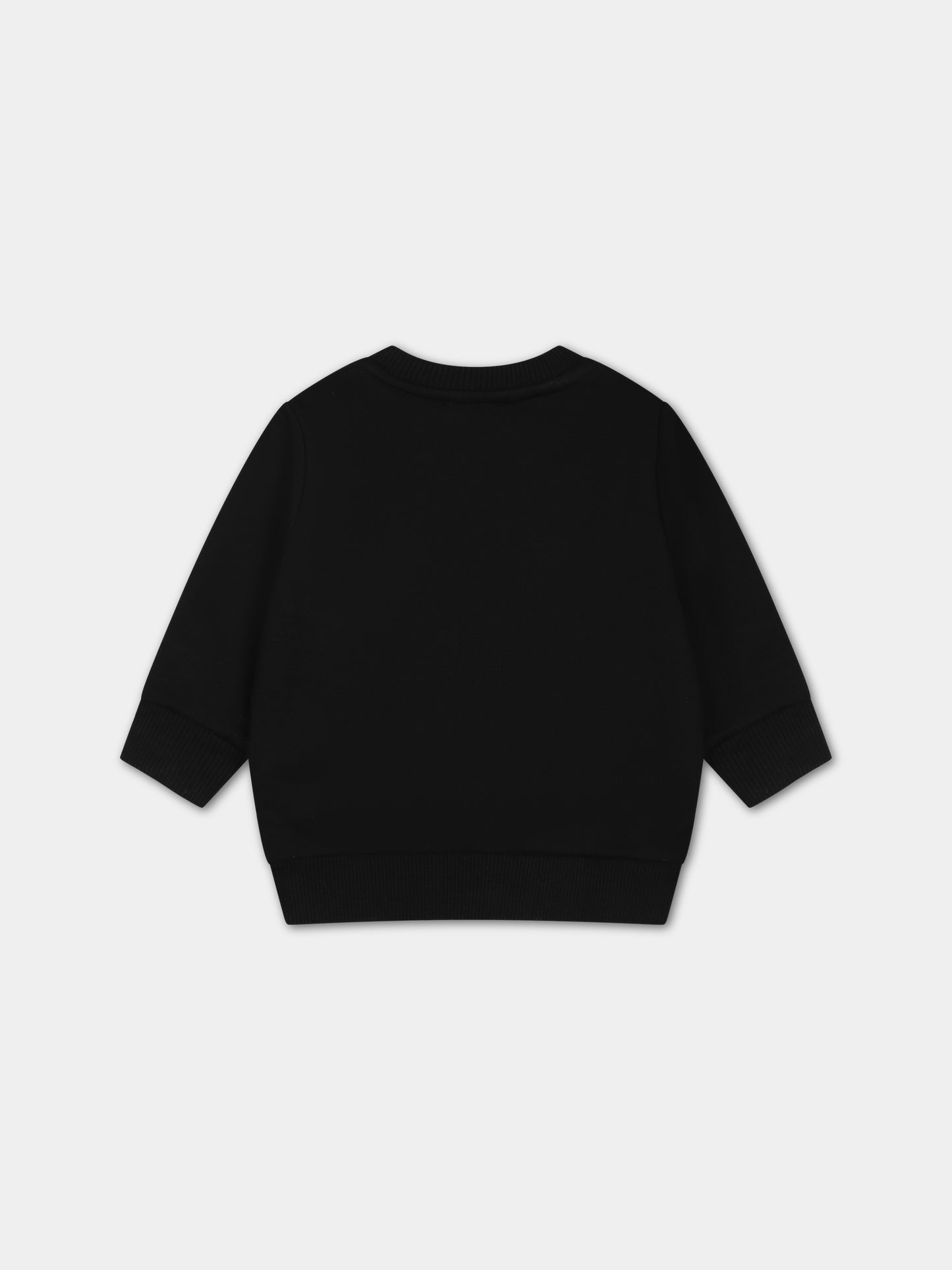 Felpa nera per neonato con logo,Givenchy Kids,H05276 09B