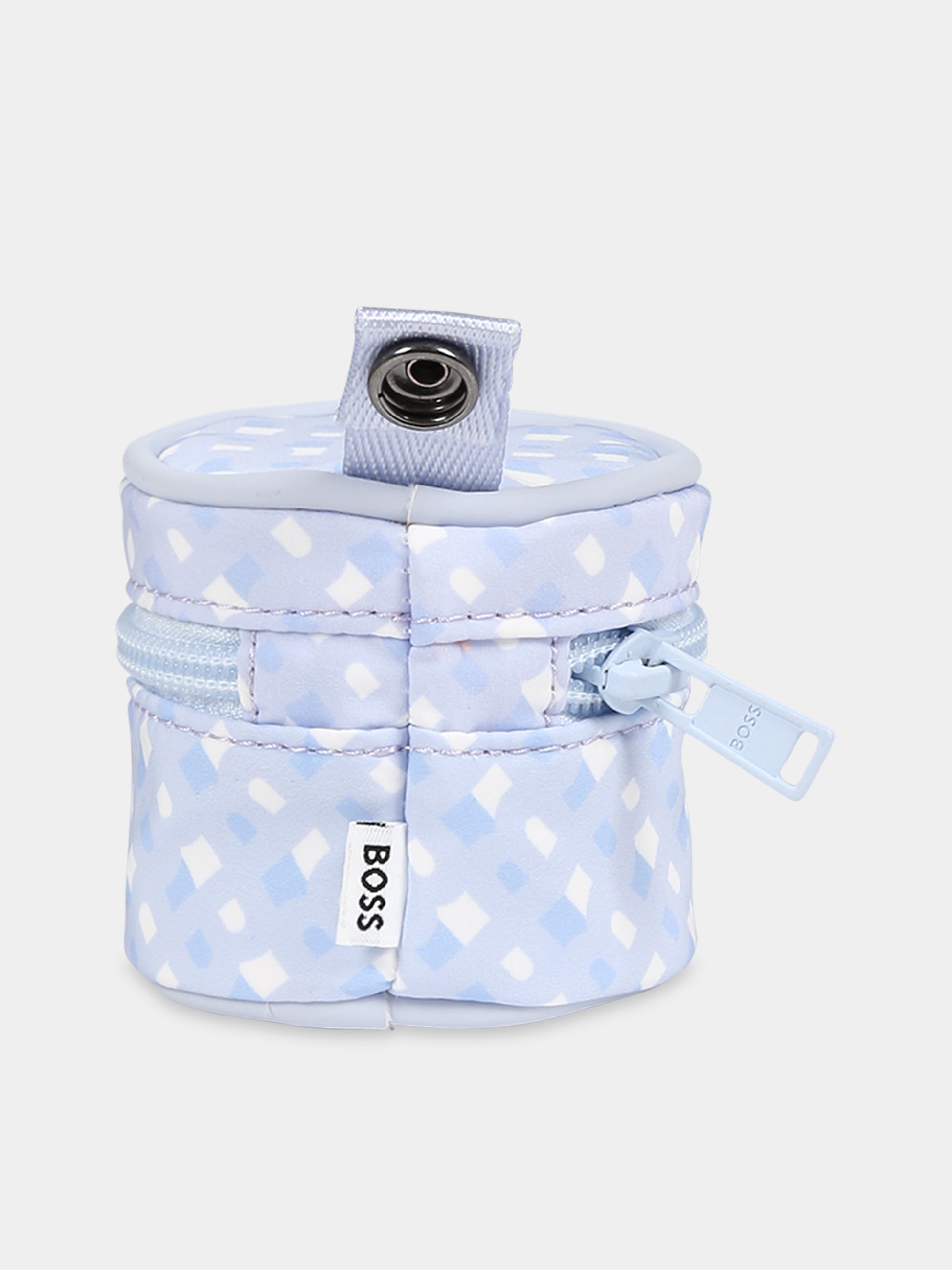 Borsa mamma celeste per neonato con logo,Boss,J90337 771