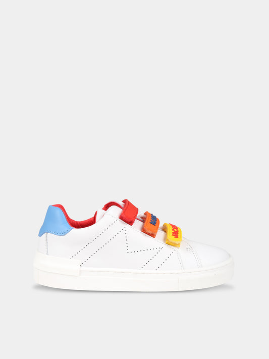 Sneakers bianche per bambino con logo,Little Marc Jacobs,W19143 10P