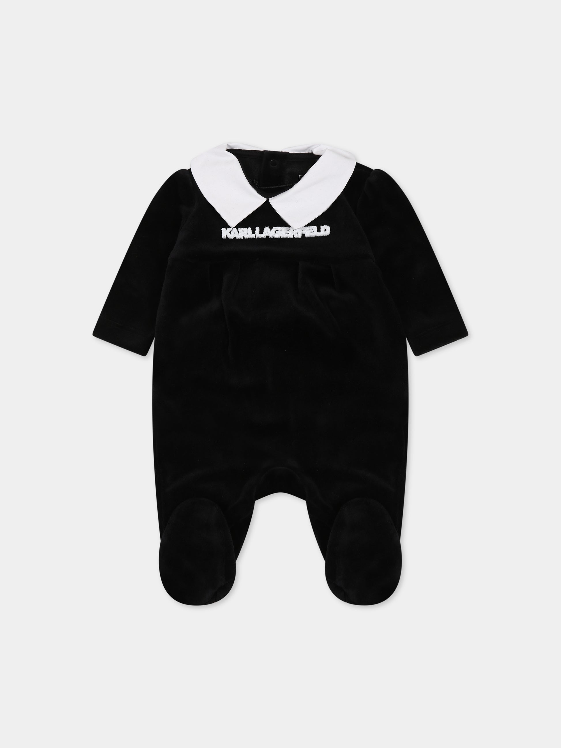 Set nero per neonata con logo,Karl Lagerfeld Kids,Z98141 09B