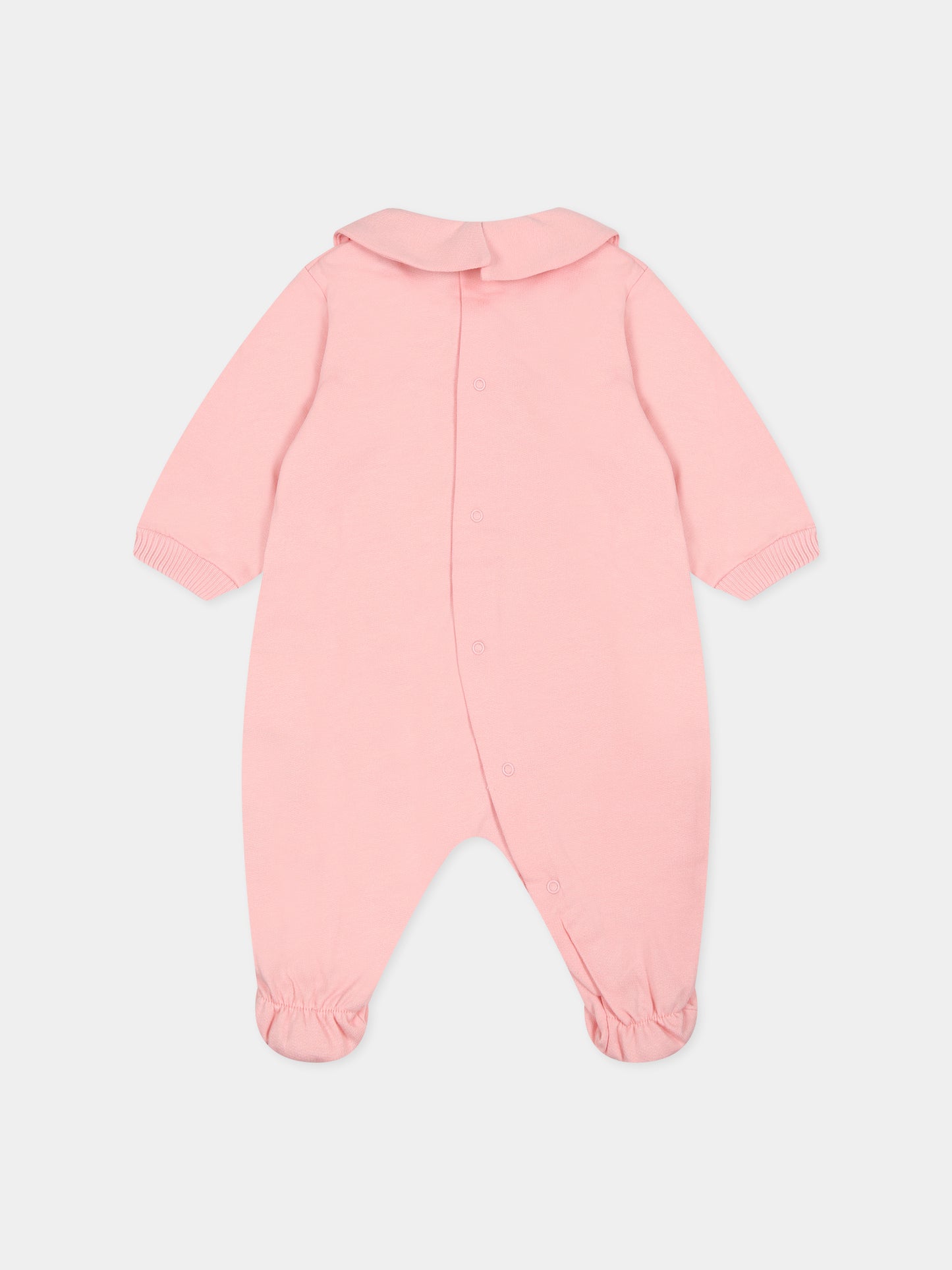 Set rosa per neonata con Teddy bear e stampa,Moschino Kids,MUY05K LCA40 50209