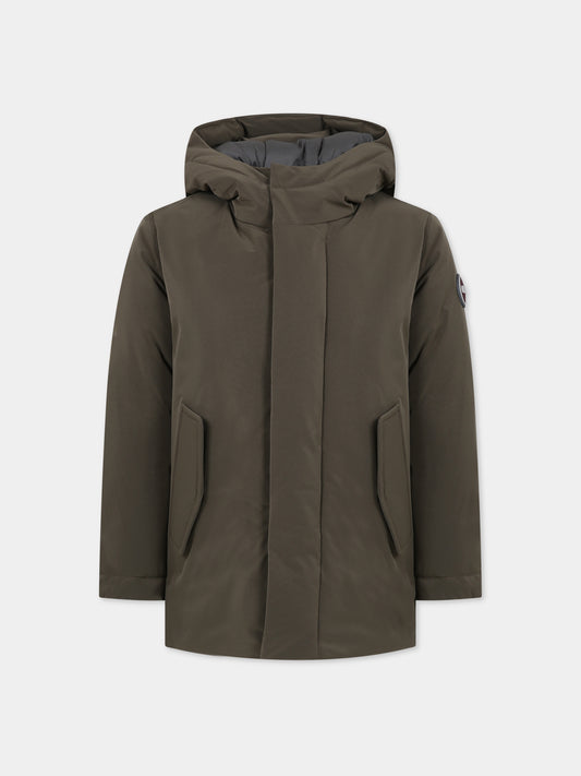 Parka verde per bambino con logo,Colmar Originals Kids,3420 4XV 559