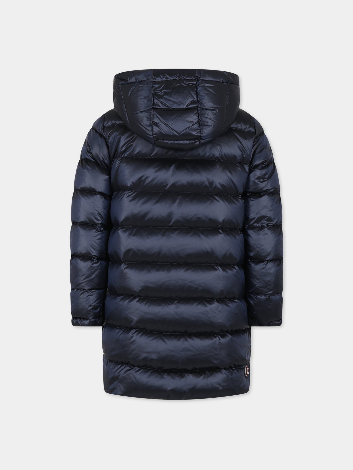 Piumino blu reversibile per bambina con logo,Colmar Originals Kids,3453A 5WG 68