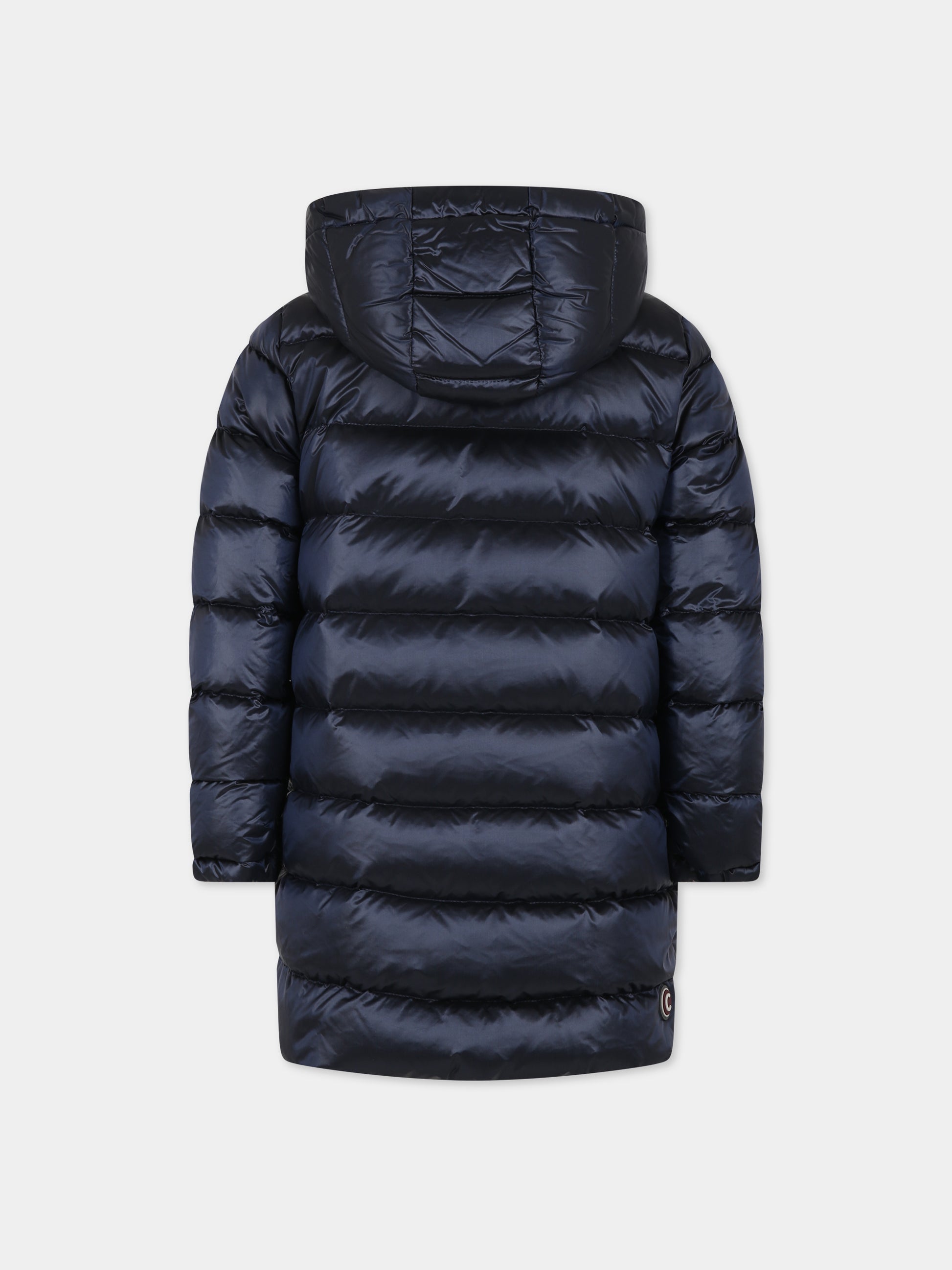 Piumino blu reversibile per bambina con logo,Colmar Originals Kids,3453A 5WG 68