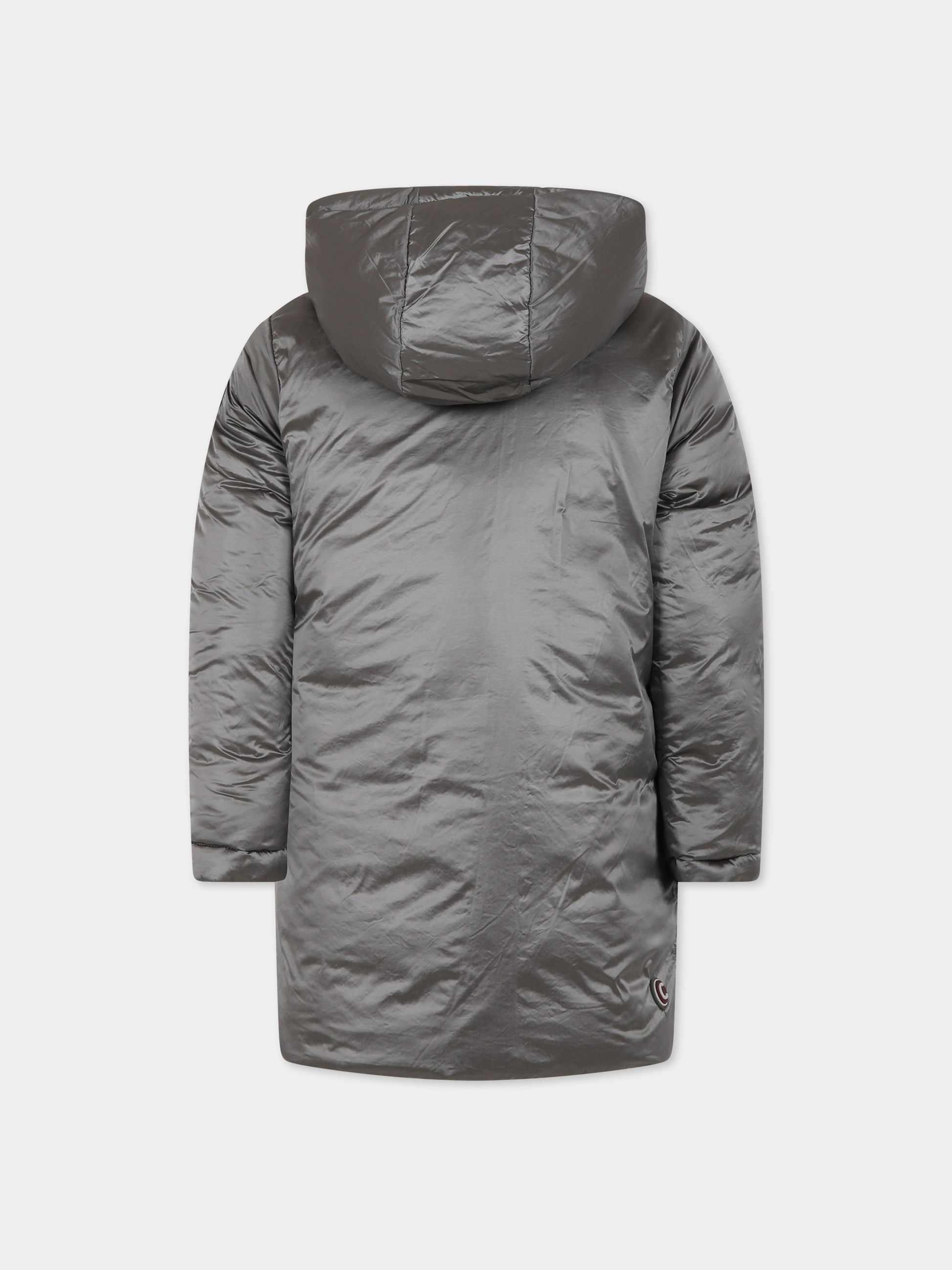 Piumino nero reversibile per bambina con logo,Colmar Originals Kids,3453A 5WG 99