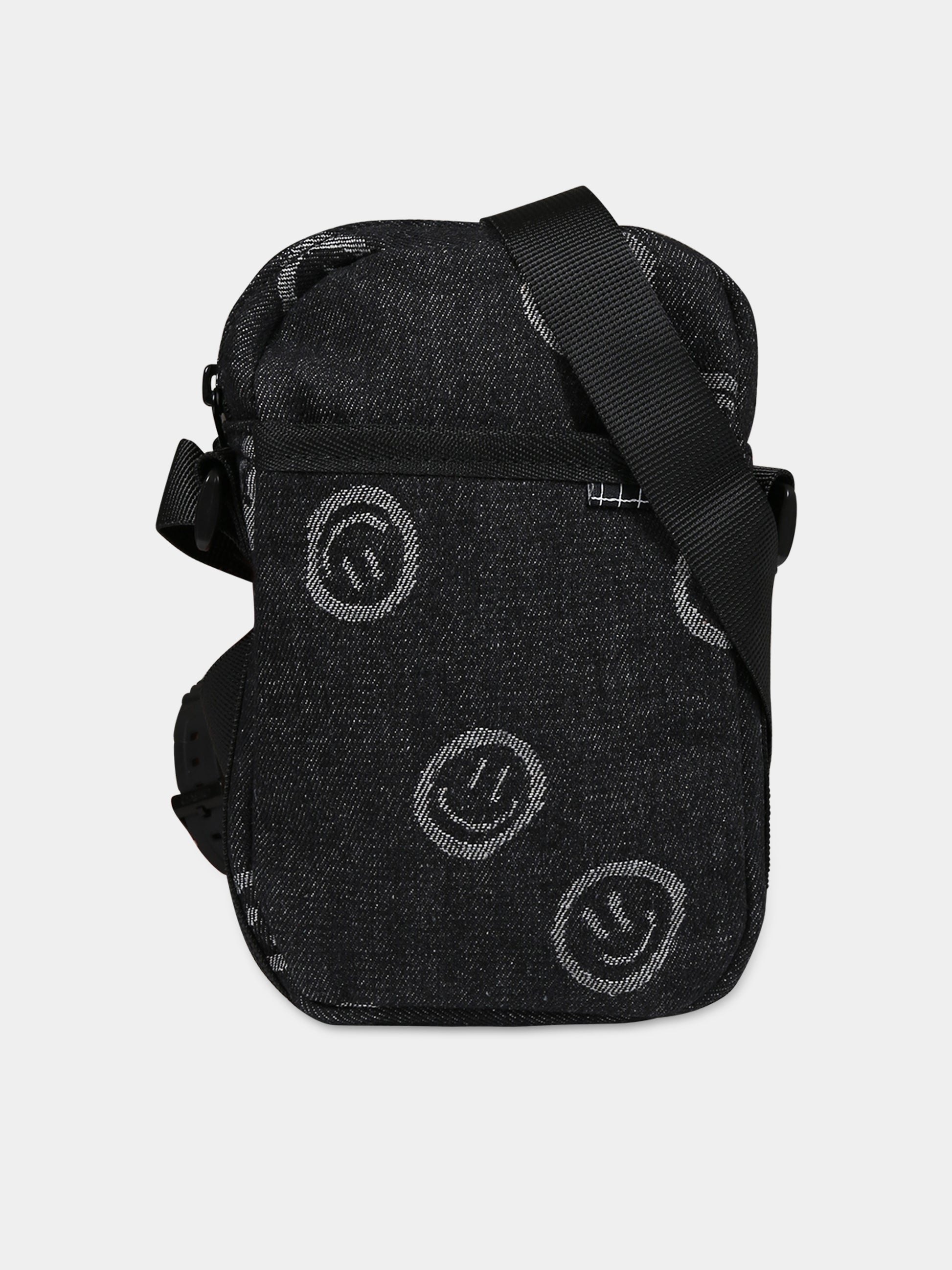 Borsa nera per bambini con smile,Molo,7W23V103 8811