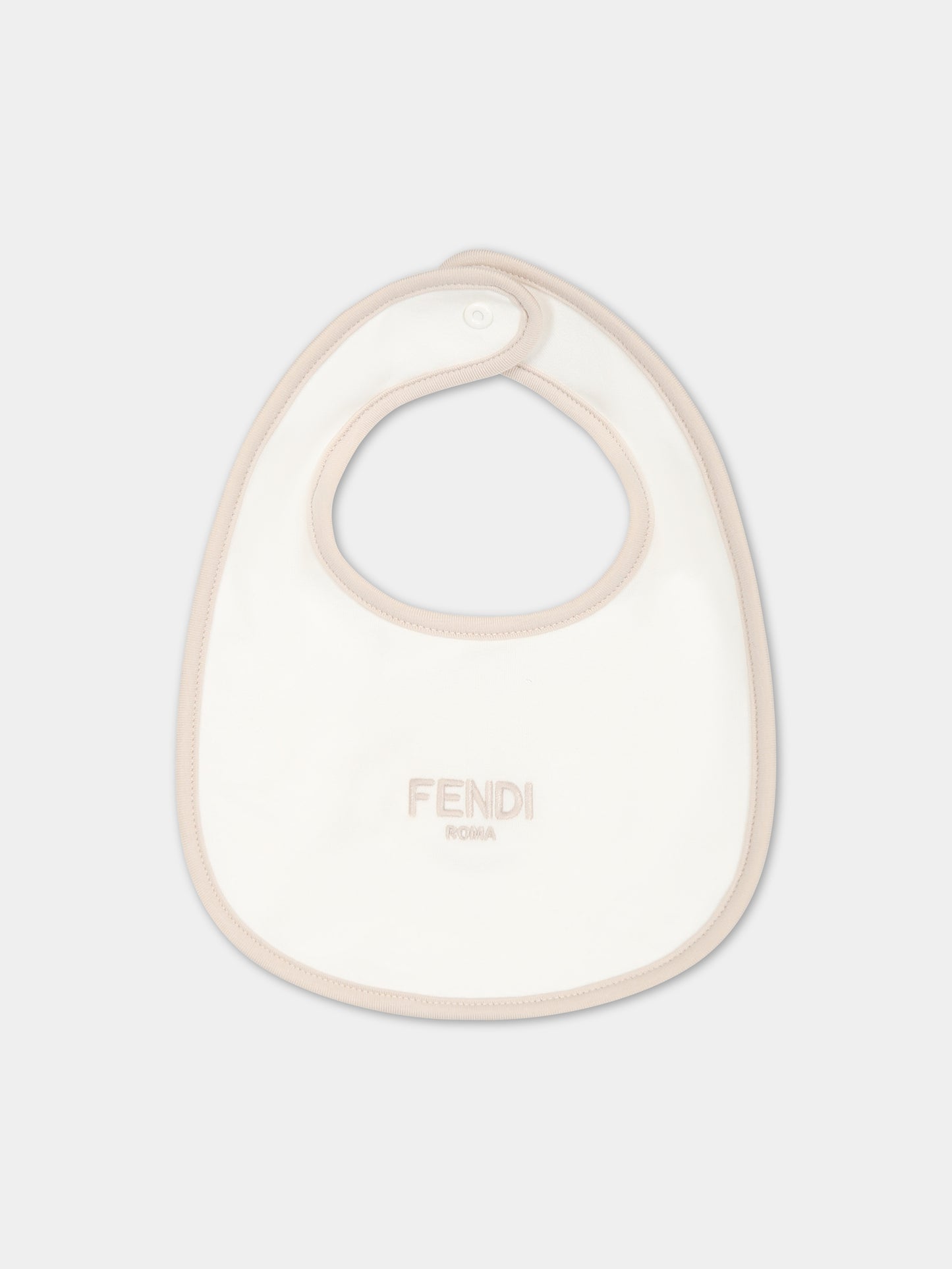 Set beige per neonati con logo,Fendi Kids,BUK103 8RA F19J5