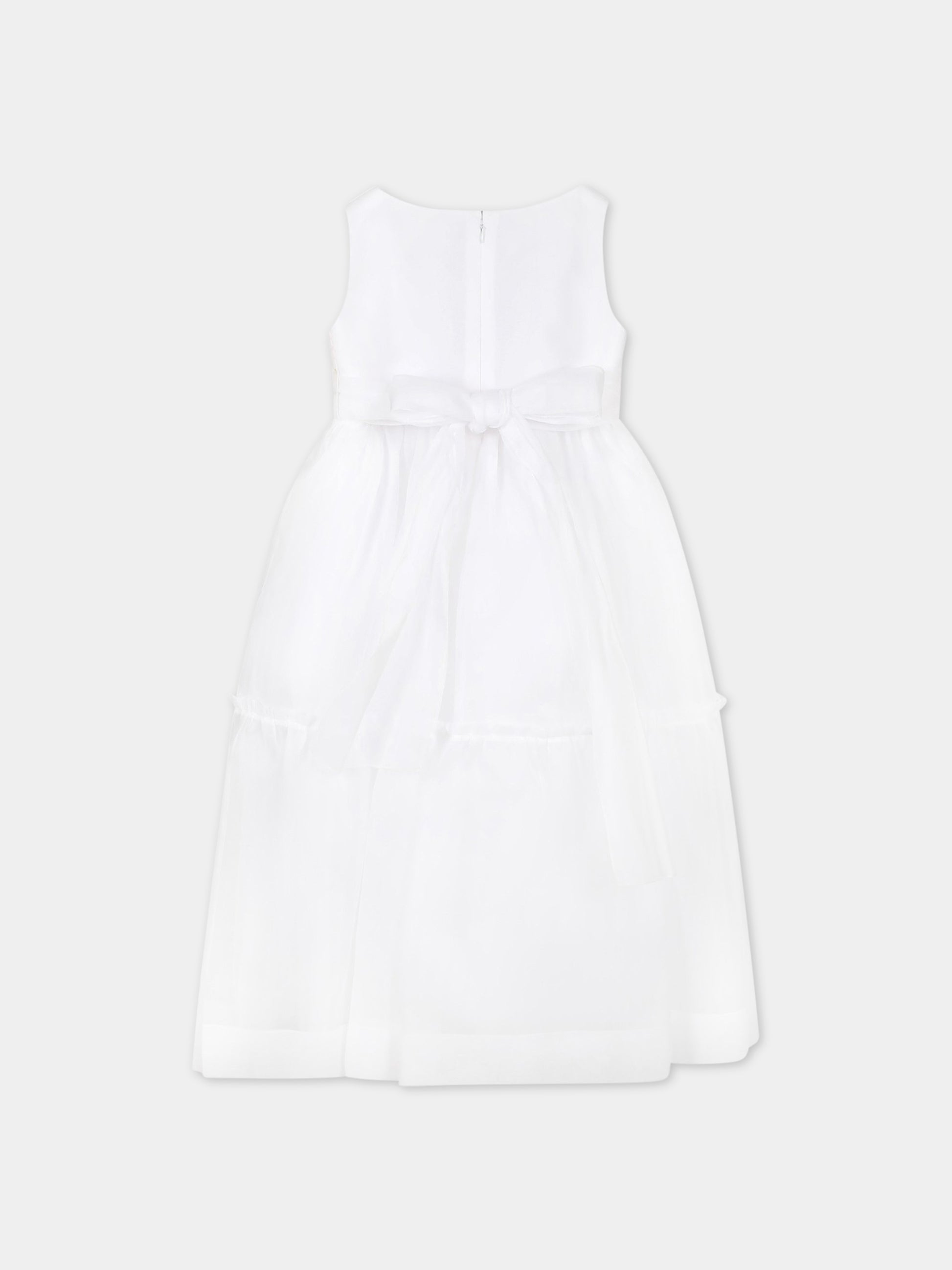 Vestito bianco per bambina con rose,Raffaella,ABISTIIMPGALRO1