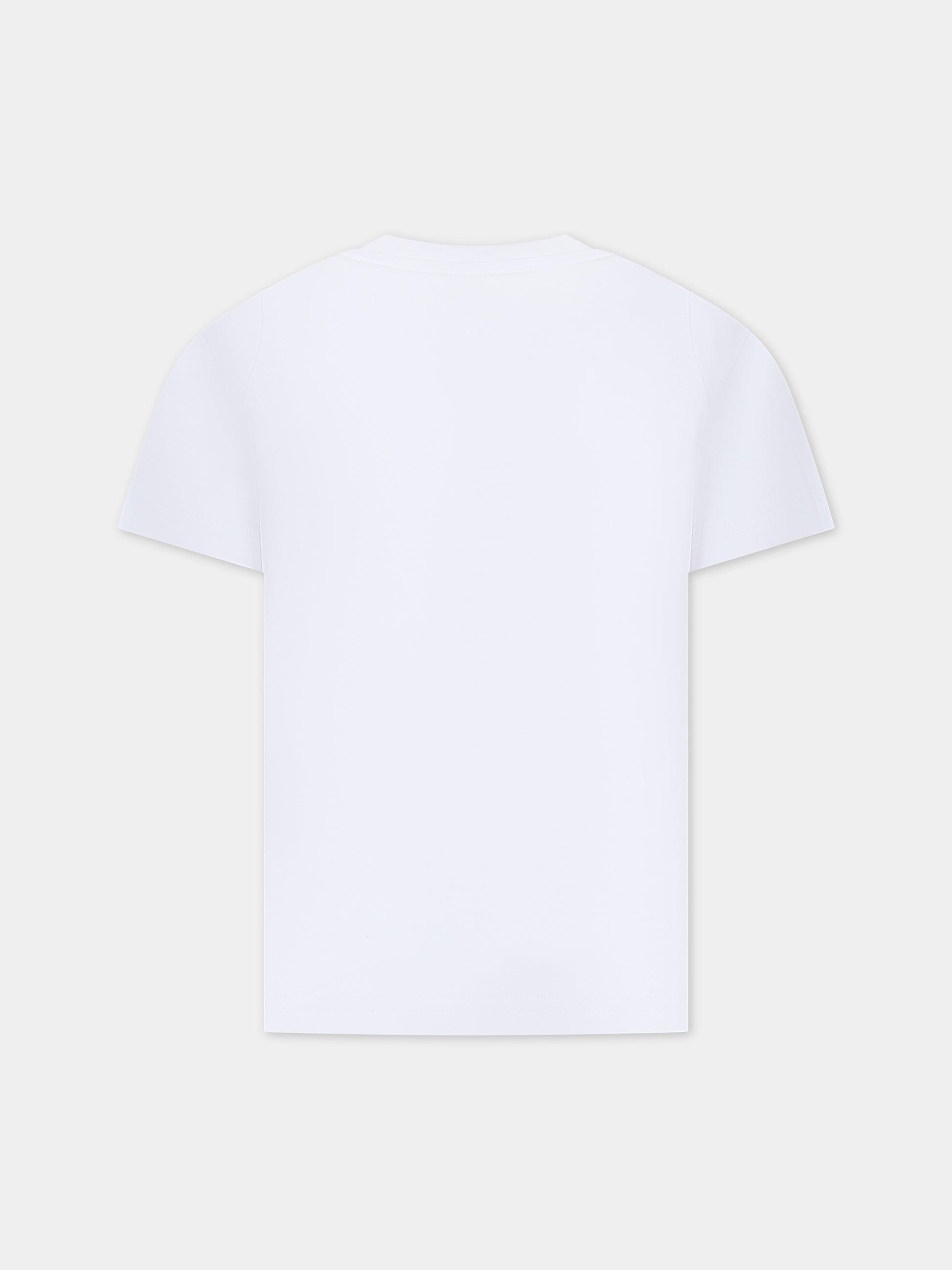 T-shirt bianca per bambino con logo,Dsquared2,DQ2036 D00MV DQ100