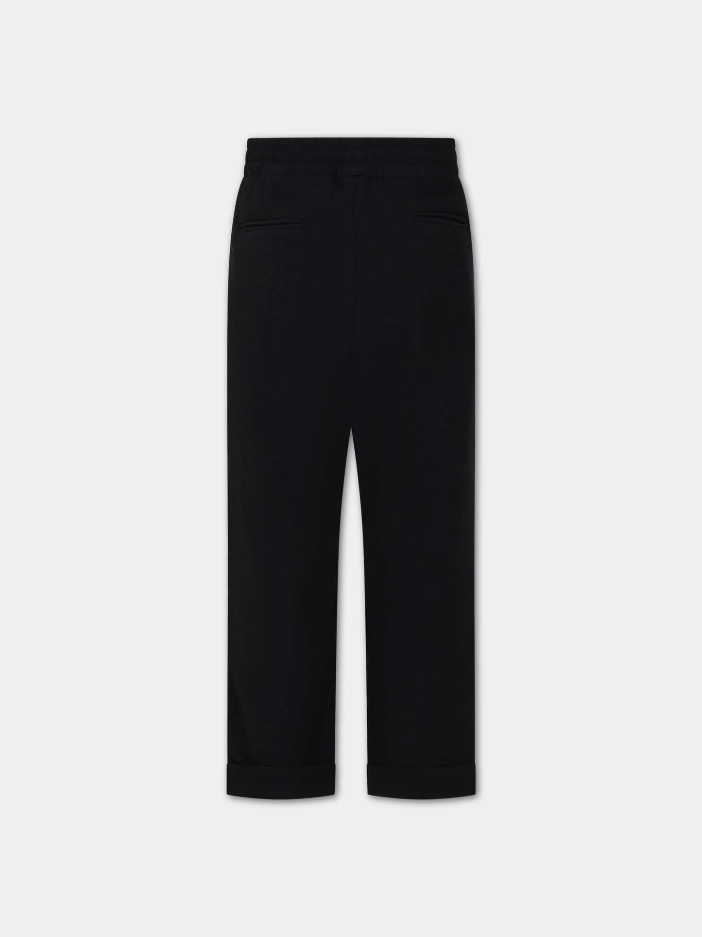 Pantaloni neri per bambino con logo,Msgm Kids,F3MSJBPA157 110